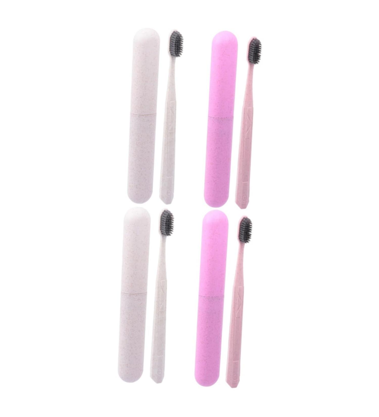 ULTECHNOVO 4pcs Toothbrush Set - Eco-Friendly Travel Toothbrushes & Toothpaste | Buy Online Worldwide - Buy Online on GoSupps.com