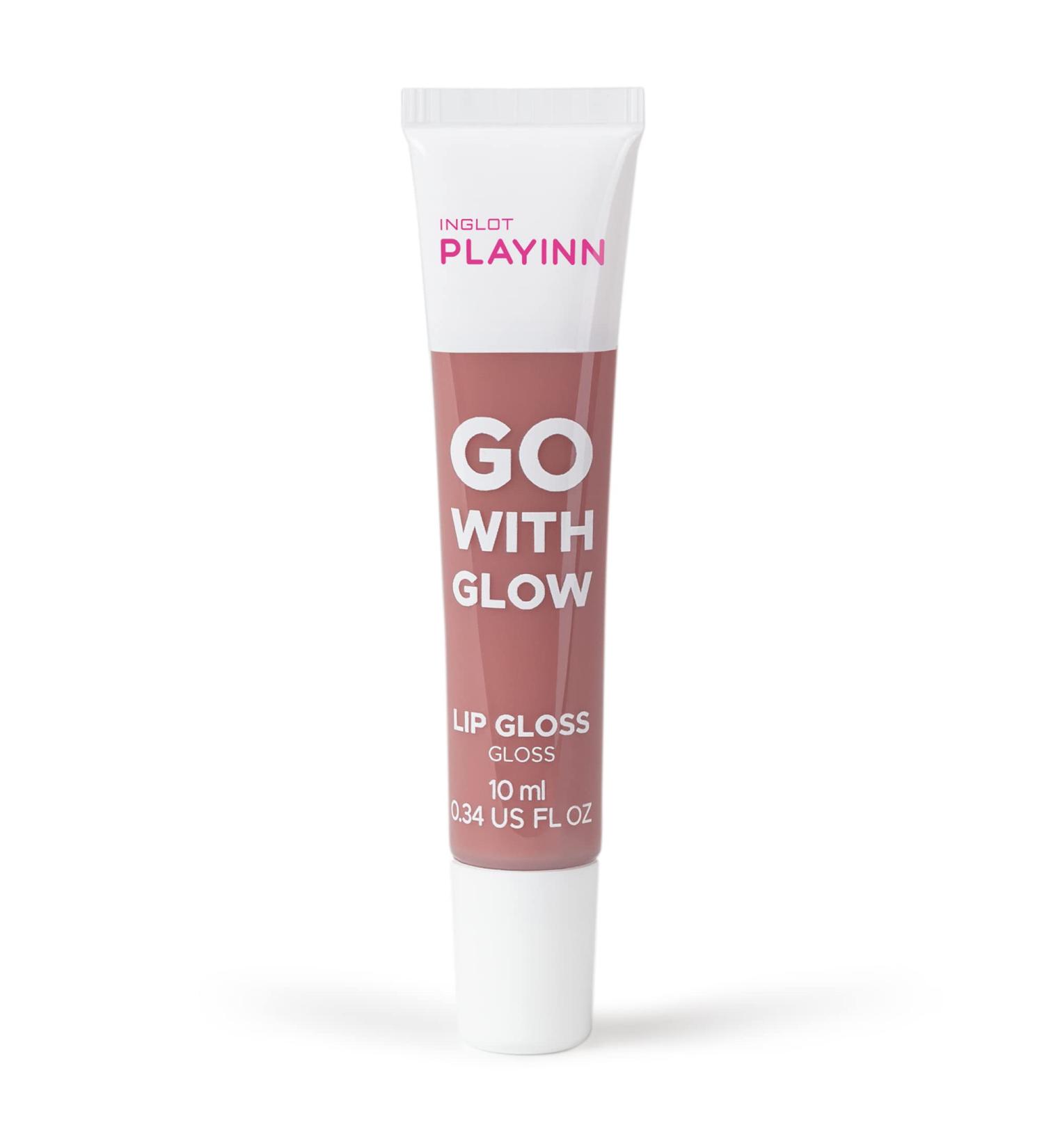 Inglot Playinn Go With Glow Lip Gloss | Moisturizing Formula For Soft and Smooth Lips | Fruity Shades | Gloss Finish | Playinn Go With Glow Lip Gloss 10 ml | 23 - Go with Pink - Buy Online on GoSupps.com