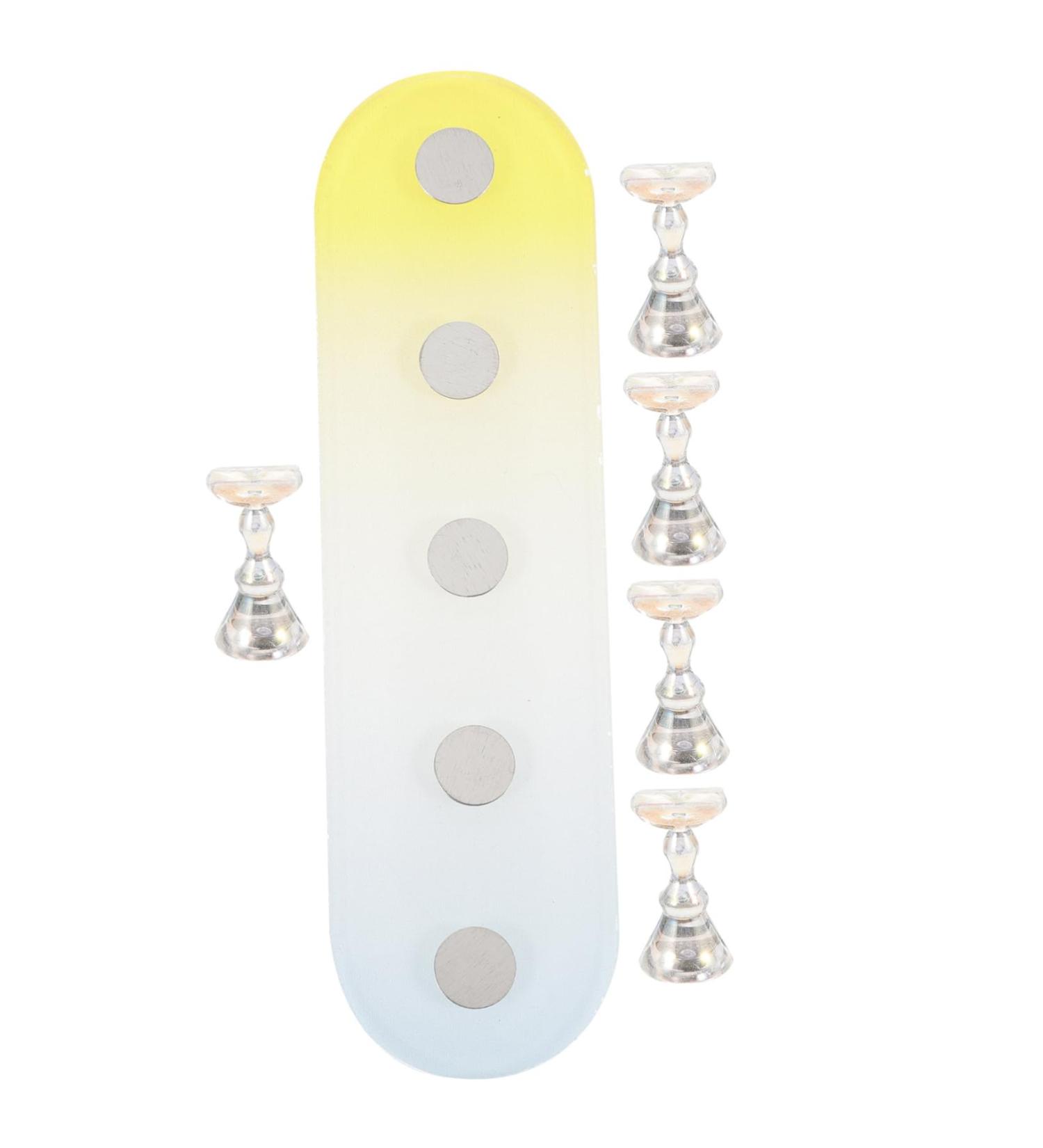 Ipetboom 1 Set Nail Practice Holder Nail Holders for Nail Painting Nail Display for Nail Painting Nail Rest Training Nail Display Diy Display Stands for False Nail Tip Aurora Oval Plastic - Buy Online on GoSupps.com