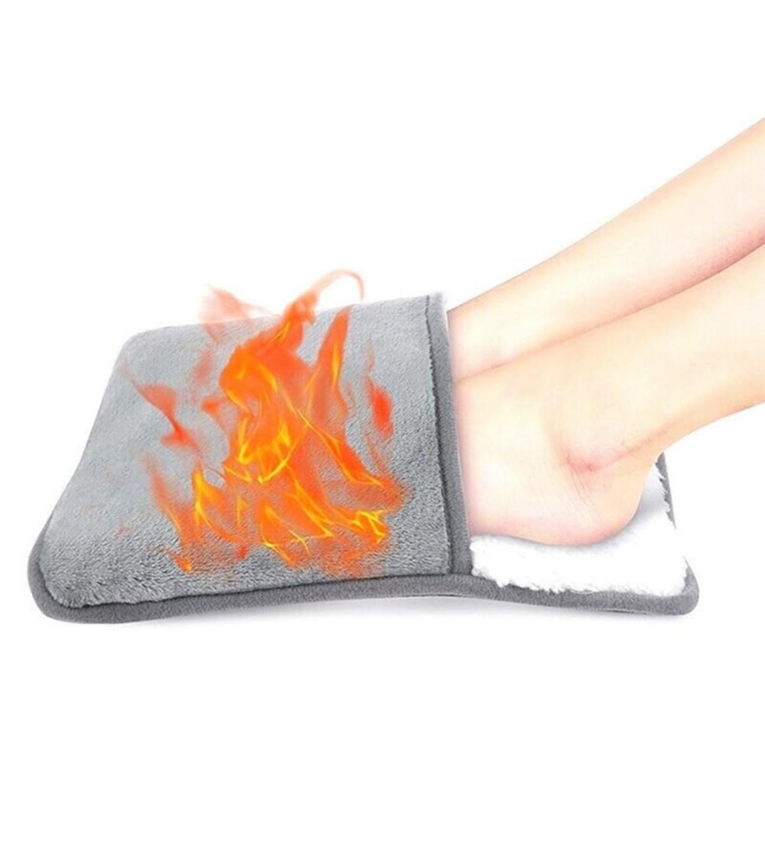 USB Foot Warmer & Heated Foot Bag - Slipproof Cushion for Pain Relief | Indoor Heated Footwear for Men & Women - Buy Online on GoSupps.com