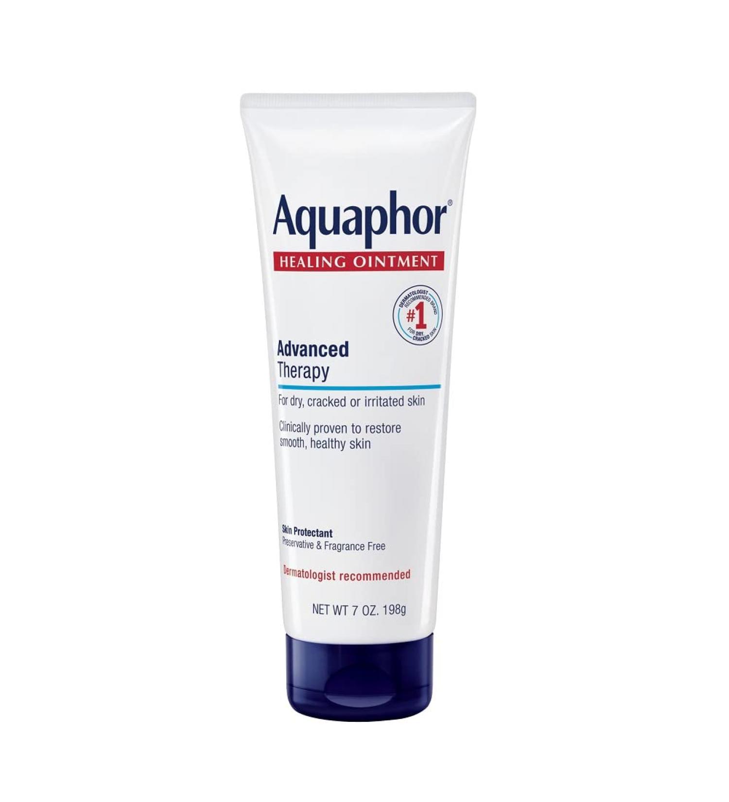 Aquaphor Healing Ointment 7 oz. Tube - Moisturizer for Dry Skin on Hands, Heels, Elbows, Lips - Buy Online on GoSupps.com