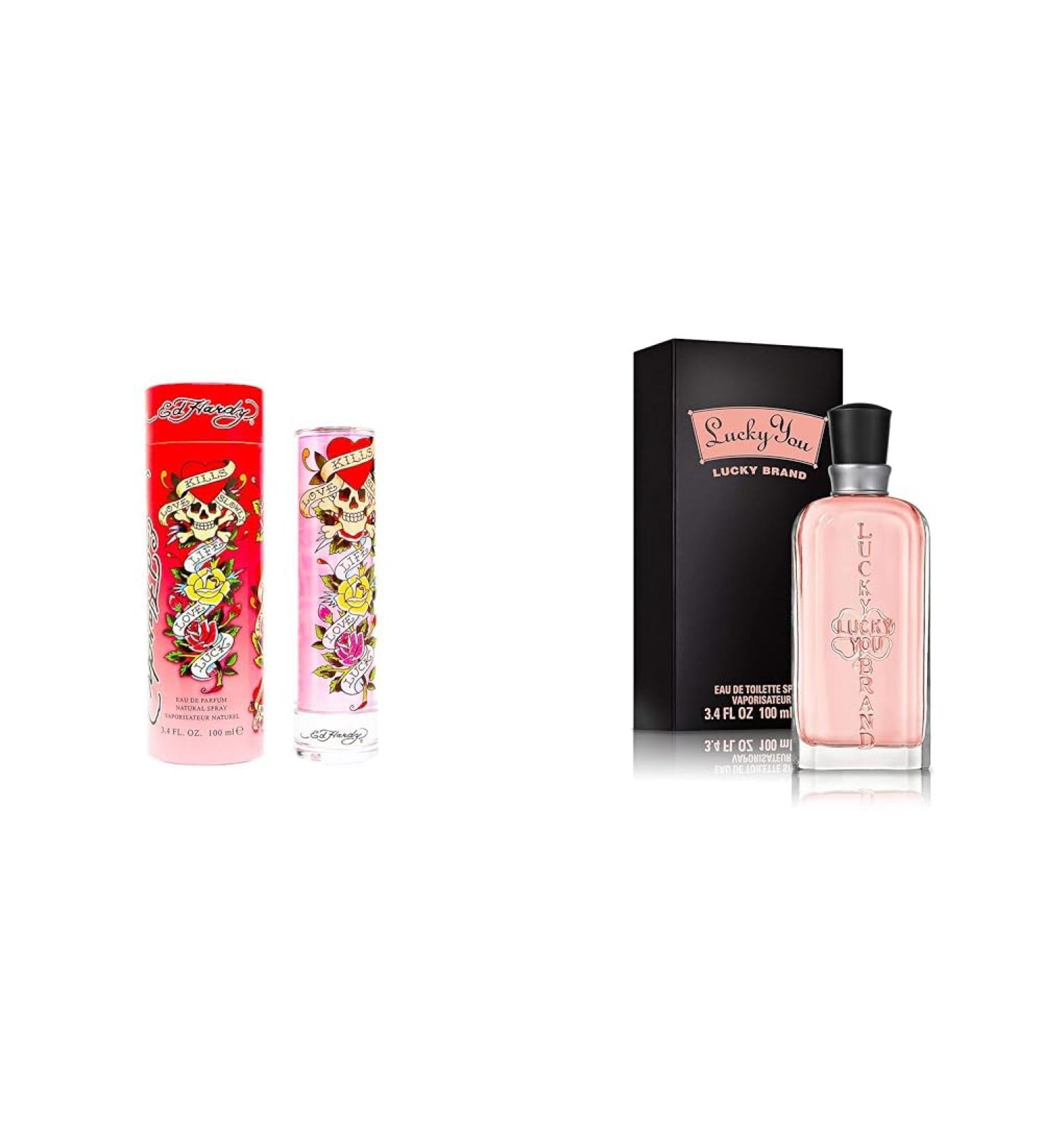Ed Hardy Women's Perfume Fragrance by Christian Audigier Eau De Parfum 3.4 Fl Oz & LUCKY You Perfume for Women Eau de Toilette Day or Night Spray with Fresh Flower Citrus Scent 3.4 oz LUCF00006 - Buy Online on GoSupps.com