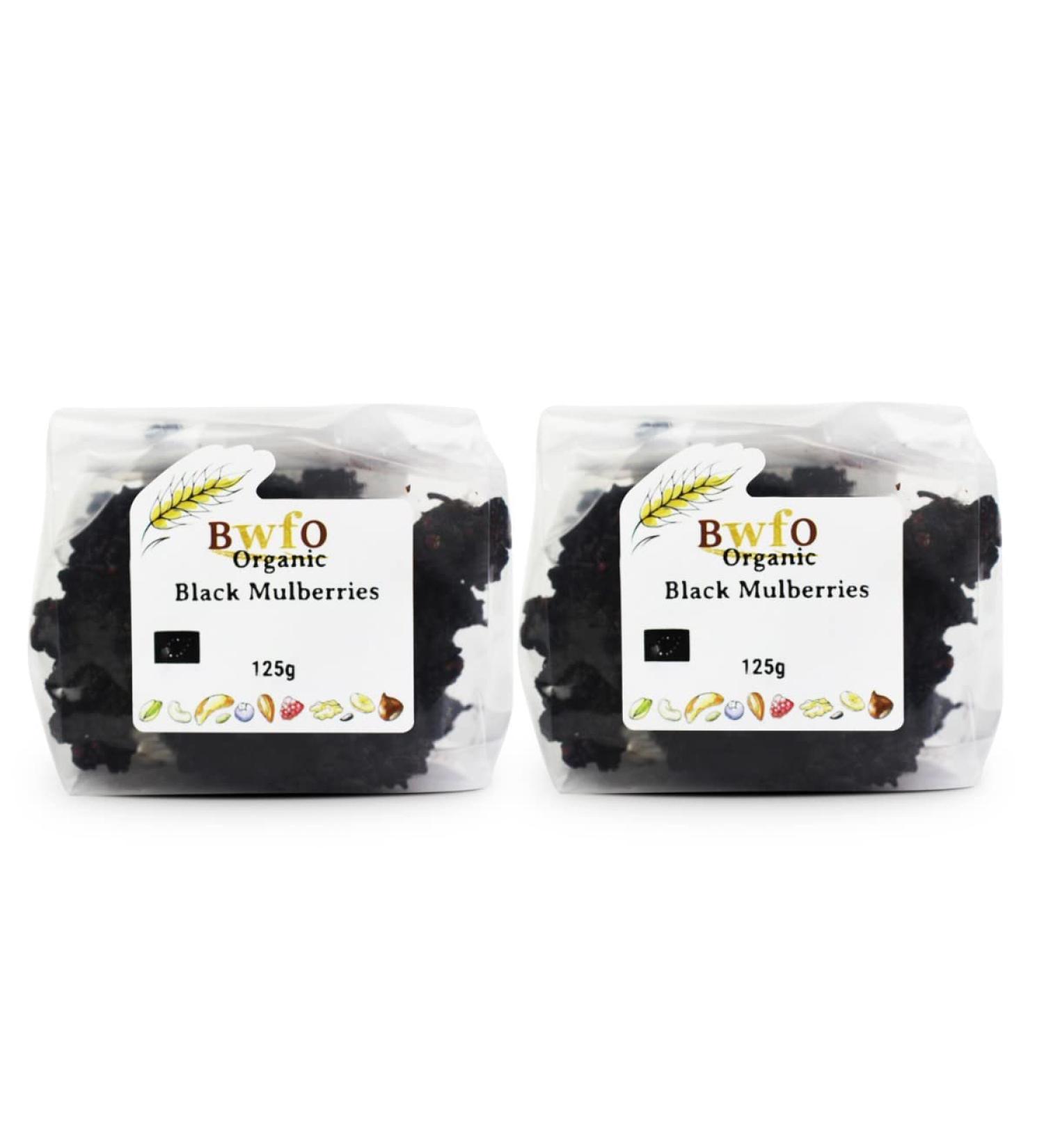 Organic Black Mulberries 250g (BWFO)