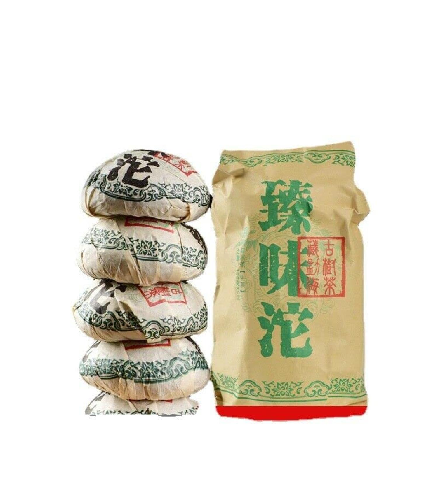 HELLOYOUNG 500g Th Pu'er chinois biologique Zhenwei Aliment vert au go t intense et l'arri re-go t sucr facile infuser Th pu-erh Pu'er Tea - Buy Online on GoSupps.com