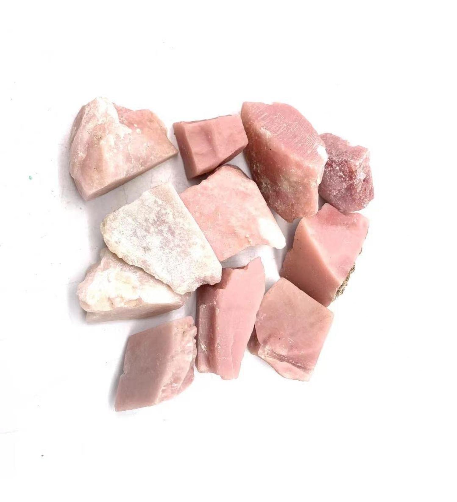 Natural Crystal 200 Grams of Natural Rough Pink Opal Crystal Stone ningxiao - Buy Online on GoSupps.com