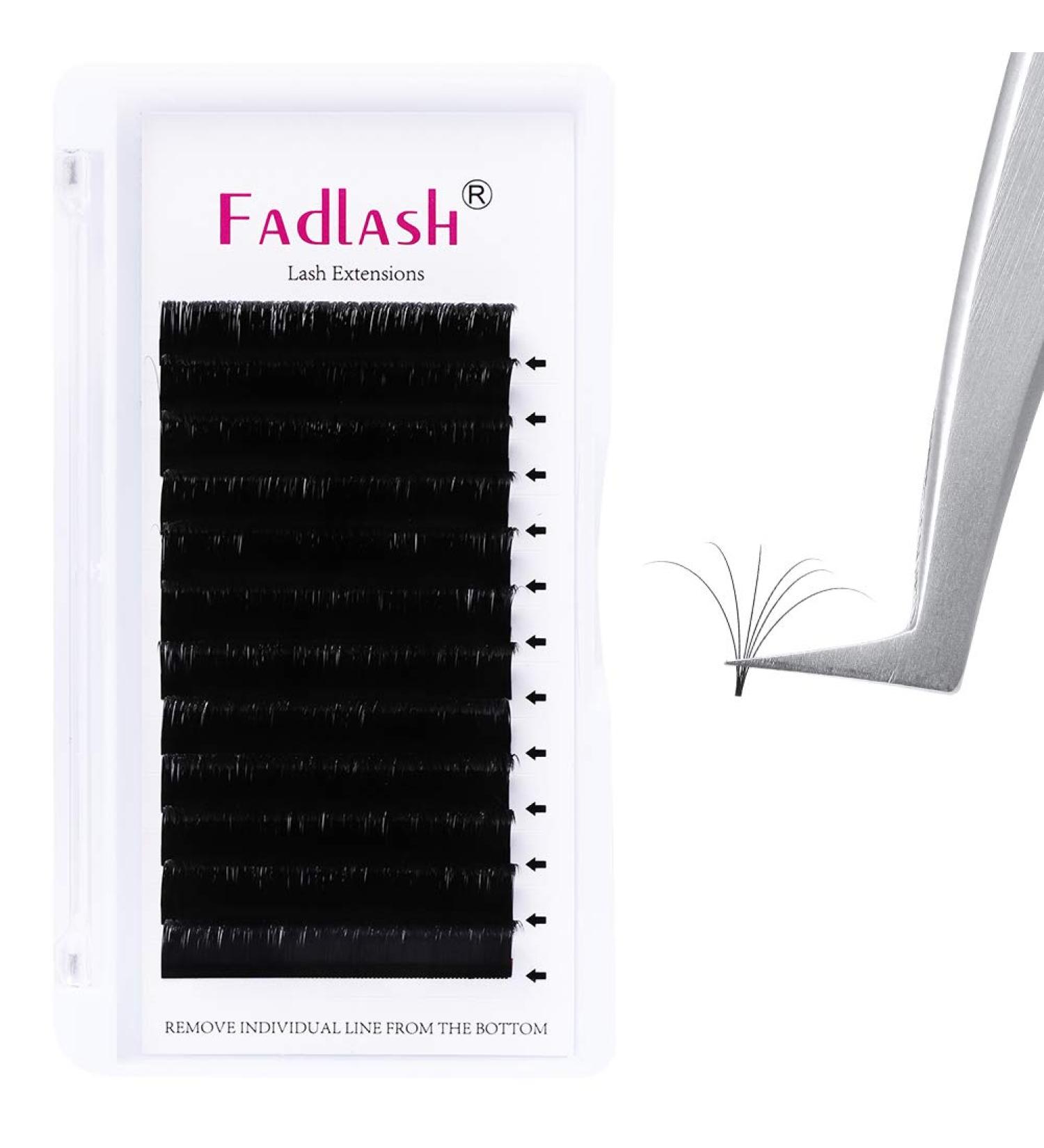 Fadlash Easy Fan Lashes D Curl 0.05 21mm | Self Fanning Russian Eyelash Extensions - Buy Online on GoSupps.com