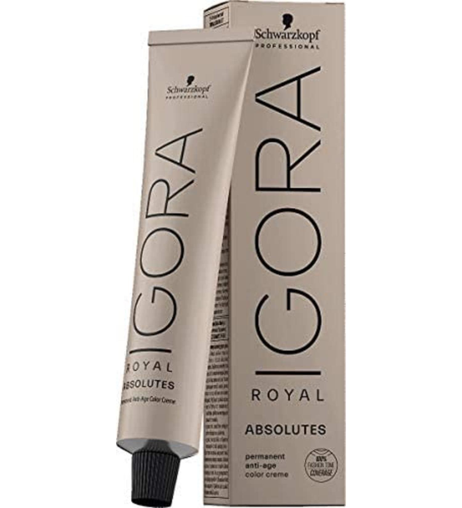 Schwarzkopf Professional Igora Royal Absolutes Anti-Age Colour Creme No. 7-10 Medium Blonde Cendre Natural 4045787380446 No. 7-10 Medium Blonde Cendre Natural 60 ml (Pack of 1)