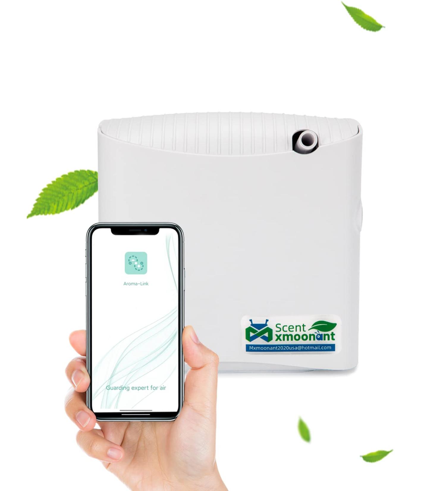 MXMOONENANT Waterless Essential Oil Diffuser | 130ml App Control Timer Wall Bracket Ideal for Large Rooms & Hotels | International Shipping Available - Buy Online on GoSupps.com