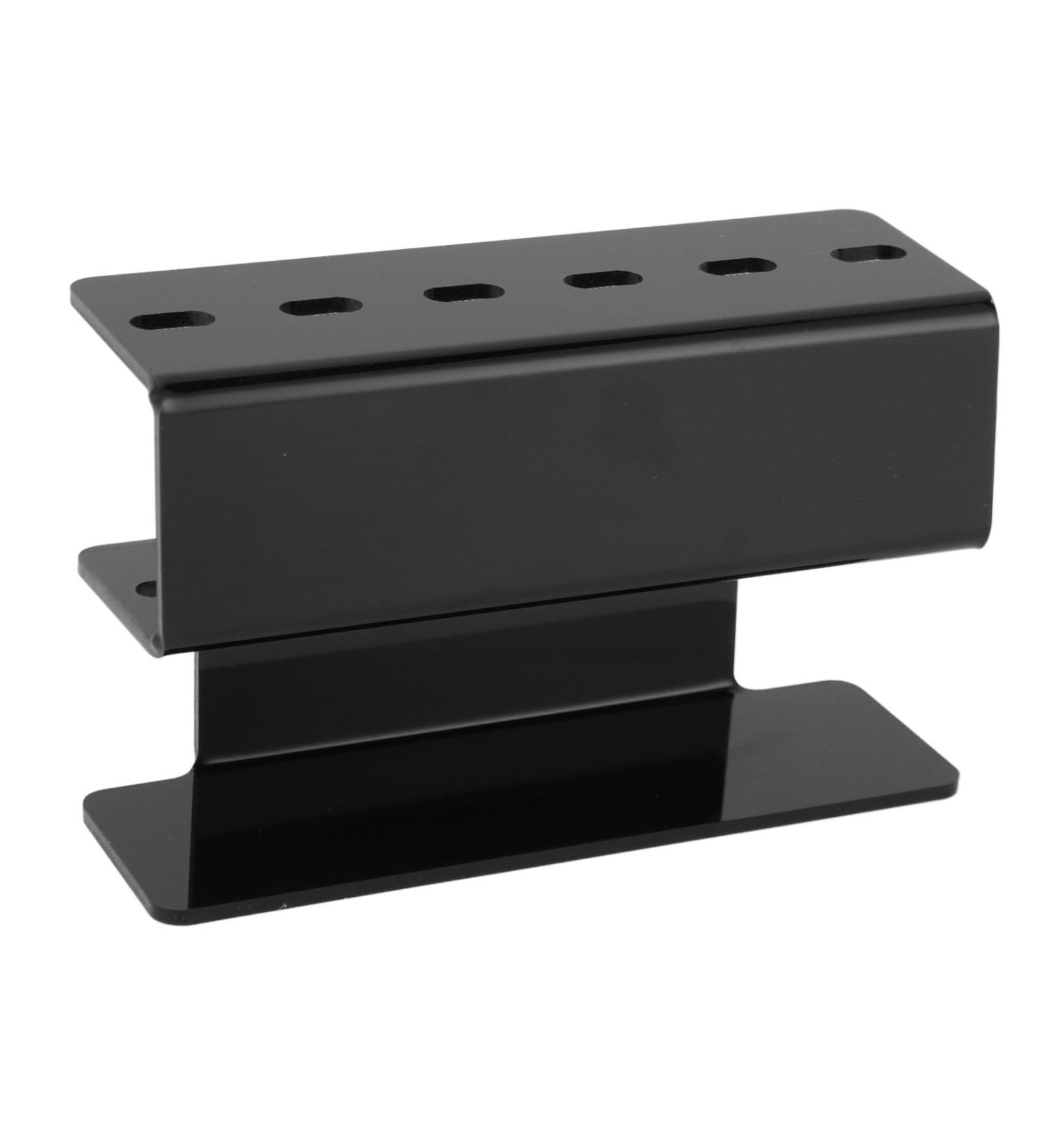 ZJchao Robust Plastic Tweezers - 6 Holes Integrated Structure Large Capacity Wide Application (Black) - Perfect for DIY & Crafting - Buy Online on GoSupps.com