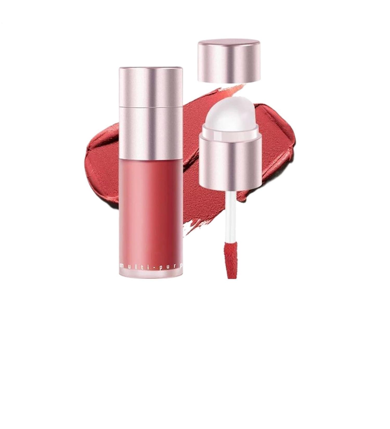 Blush Stick | Lip Gloss Eyeshadow Cream Blush Stick | Matte Double-Ended Cosmetic Face Makeup for Women and Girls | Eyes and Lips for Travel Parties Weddings Office and School - Buy Online on GoSupps.com