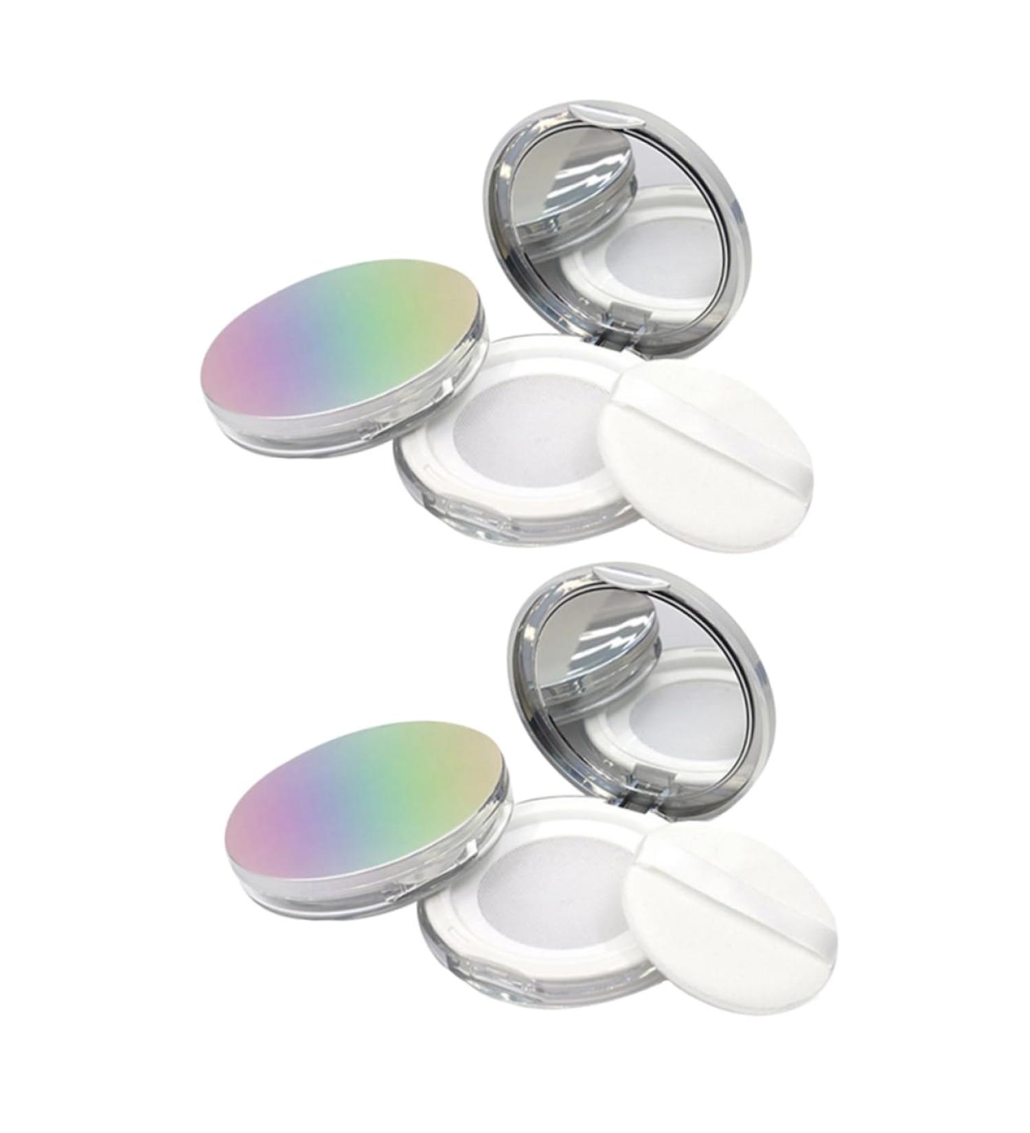 VINTORKY 2pcs Box Powder Box Cake Boxes Cushion Compact Empty Plastic Loose Powder Cases Ultra Thin Clamshell - Buy Online on GoSupps.com