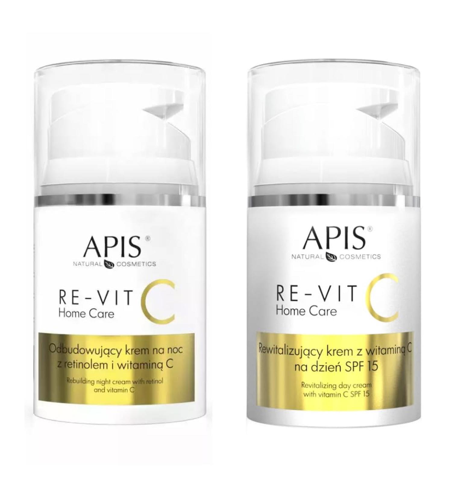 Bee APIS REVIT C HOME CARE SEET cream with retinol moneyamine C and SPF 15 moisture in bringing cream & facial cream for dry and sensible skin 100 mal