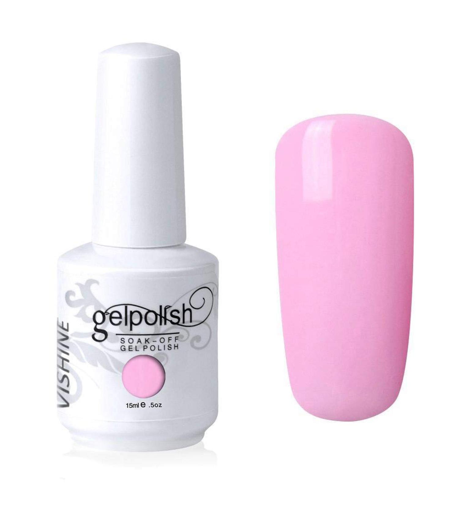 Vishine Soak-Off UV LED Gel Polish Nail Art Manicure Lacquer Light Pink (116) #116 - Buy Online on GoSupps.com