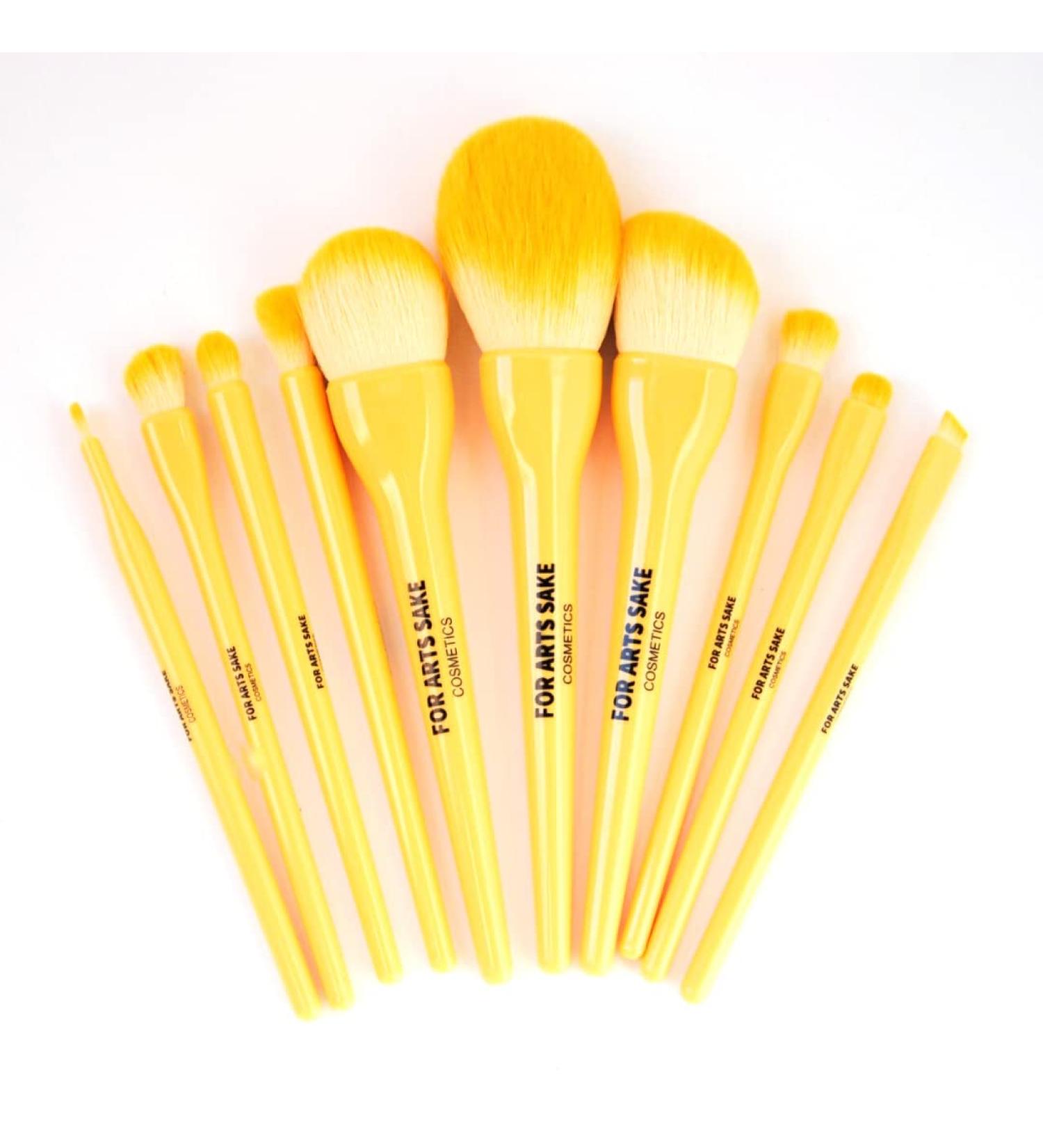 Buy Professional Makeup Brushes Set of 10 - Ultra Soft Ecotools for Foundation Eyeshadow Contour & Blush - International Shipping Available - Buy Online on GoSupps.com