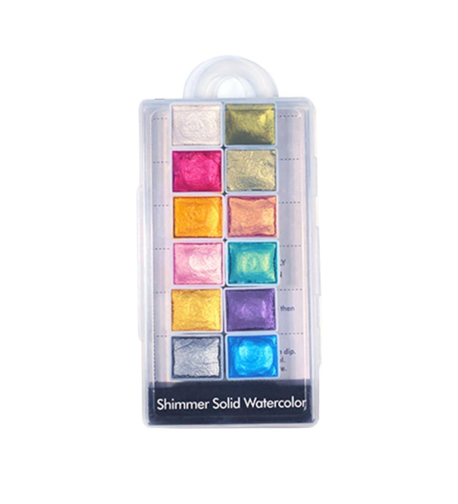 Nail Shiimmer Powder Manicure Solid Pearlescent Pigment Nail Art Dyeing Powder 12Colors nail chrome powder - Buy Online on GoSupps.com