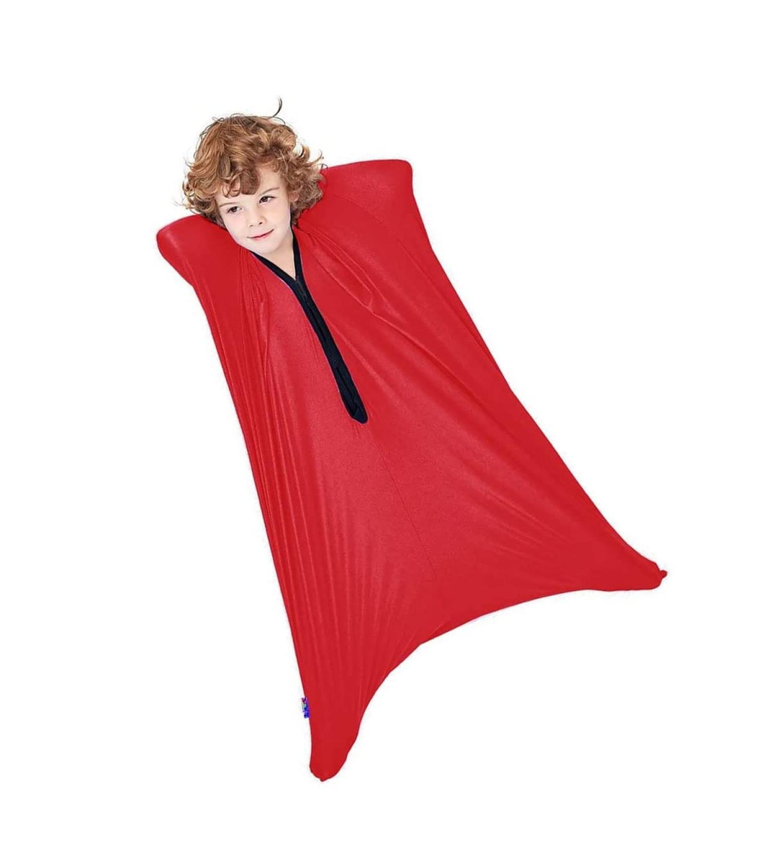 GADULU Relaxing Sensory Compression Body Sock for Autism, Stress Relief - Red, Size M (69x119cm) - Suitable for Children and Adults - Buy Online on GoSupps.com