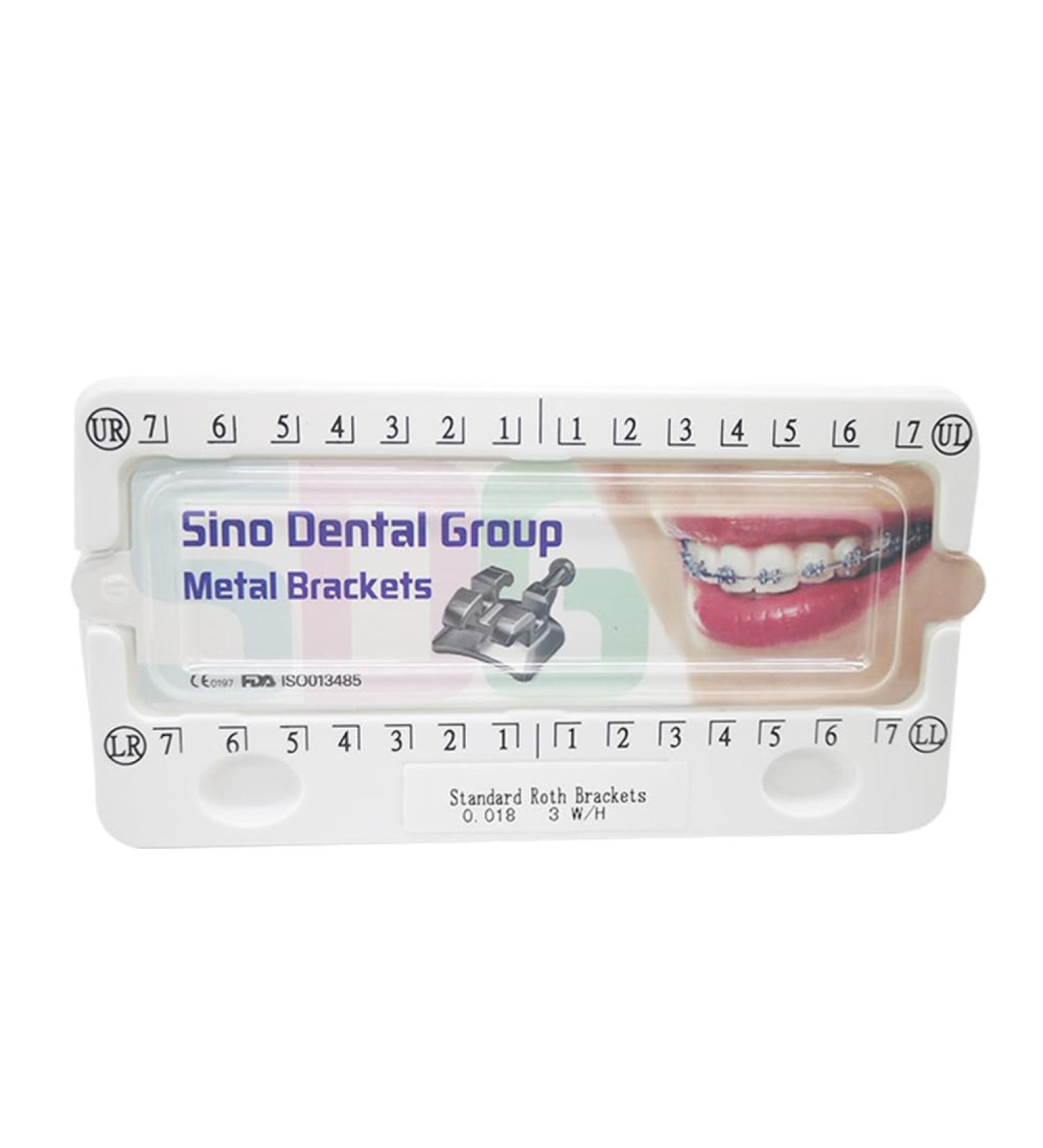 Braces Kit - 200pcs/Box Bondable Metal Brackets For Teeth 0.022 Slot With 3 Hook (Standard MBT) - Buy Online on GoSupps.com