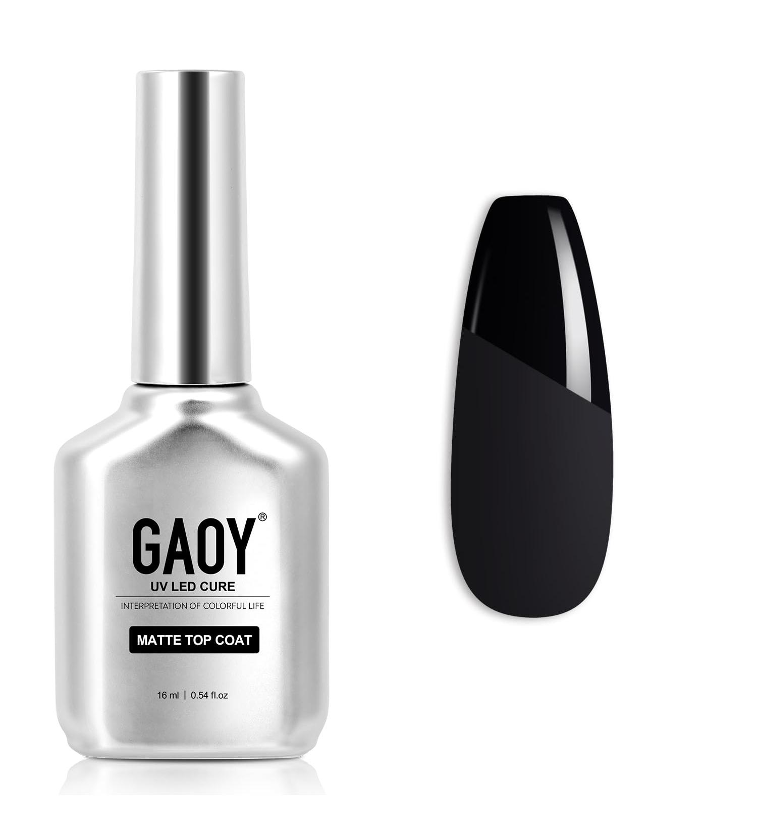 GAOY Matte Gel Top Coat for Gel Nail Polish 16ml No Wipe Matte Finish for Long Lasting UV Gel Nail Art DIY - Buy Online on GoSupps.com