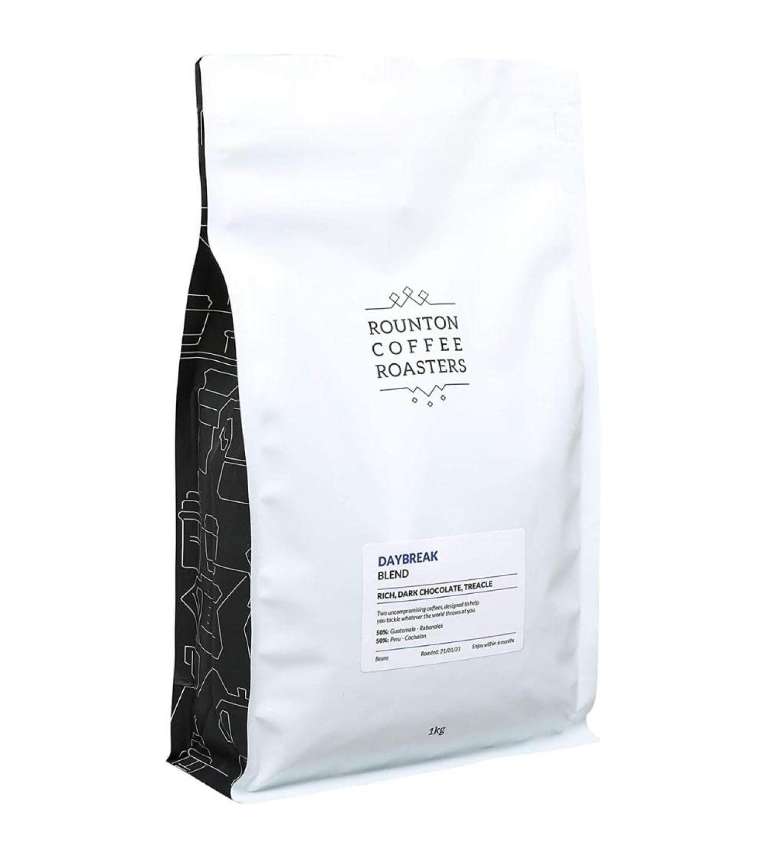 Rounton Coffee Roasters Daybreak Blend 1kg | Great Taste Award Winning 2023 | Yorkshire Roasted 100% Arabica Espresso Beans | Speciality Coffee Bag 1kg - Buy Online on GoSupps.com