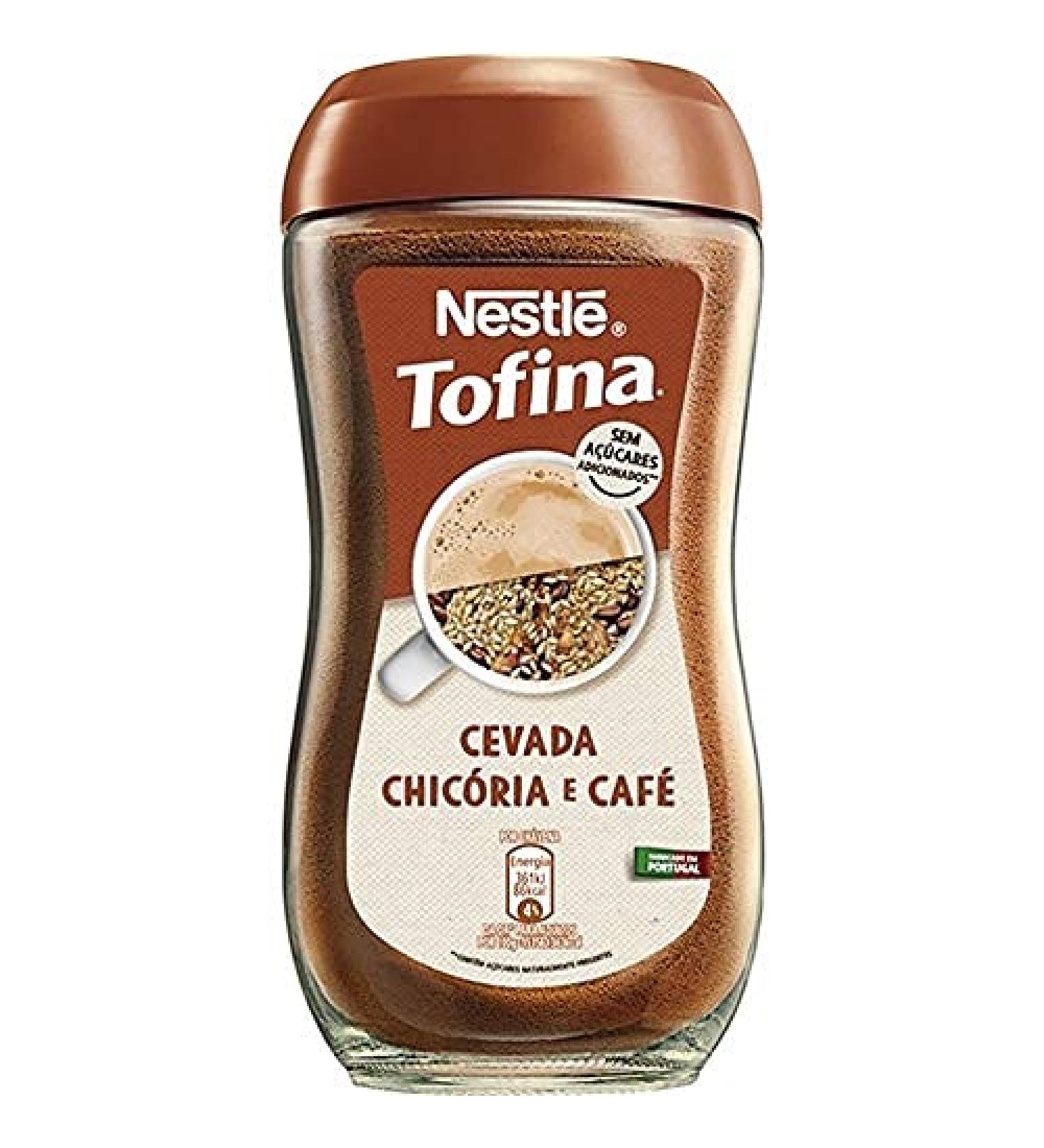 Tofina Tofina Chicory and Coffee Powder - Instant Drink from Portugal - Glass Jar - 200g