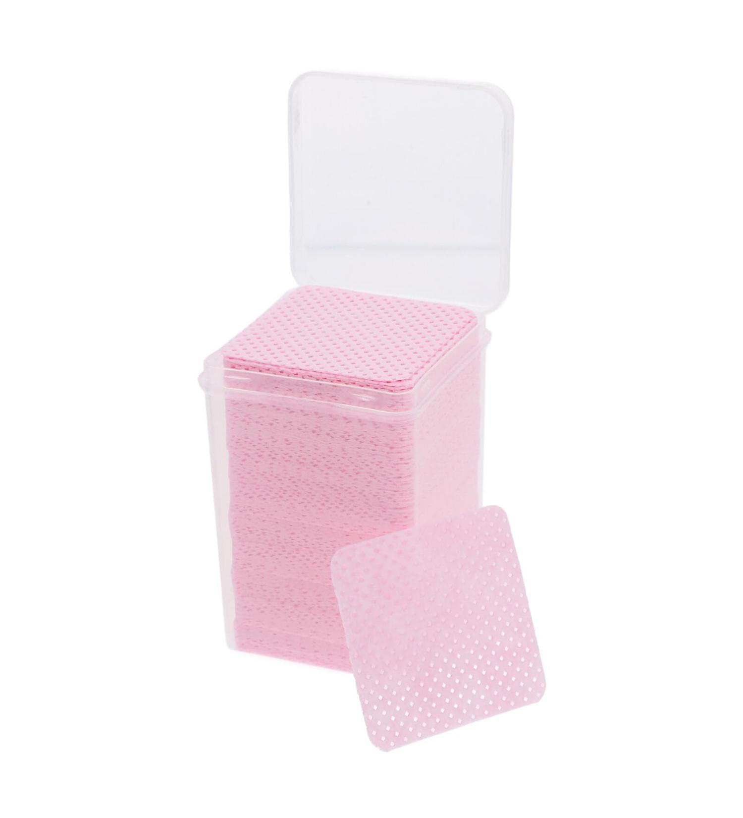 2 Boxes Disposable Nail Polish Remover Pads Heart Shape Nail Wipe Cotton Gel Nail Polish Removers Lint Nail Cleaning Patches Pink - Buy Online on GoSupps.com