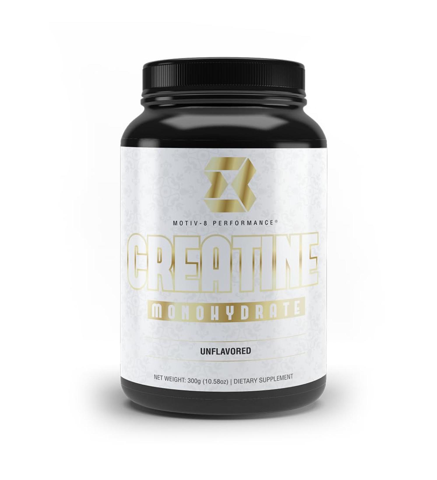 Motiv-8 Performance Pure Creatine Monohydrate Powder No Fillers Sugar or Sodium | 60 Servings for Optimal Energy & Recovery | International Shipping Available - Buy Online on GoSupps.com