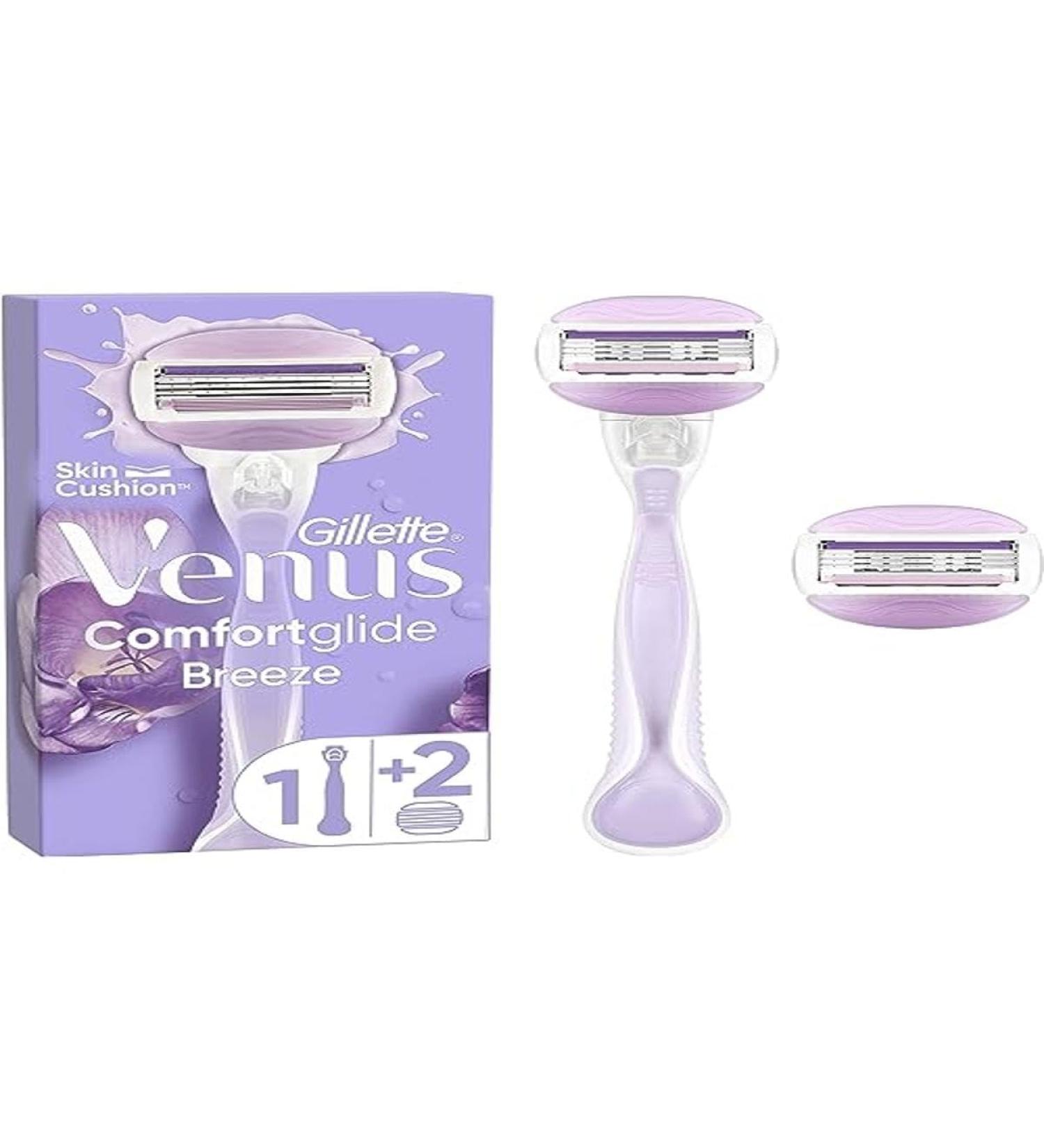 Gillette Gillette Venus Comfortglide Breeze Razor 1 Handle 2 Blade Refills 3 Blades Smooth Shave