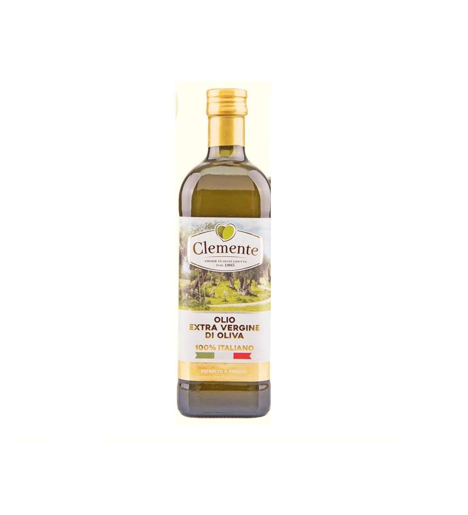 PGONA Clemente Extra Virgin Olive Oil 100% Italian Cold Extraction 1 Litre Pack of 3