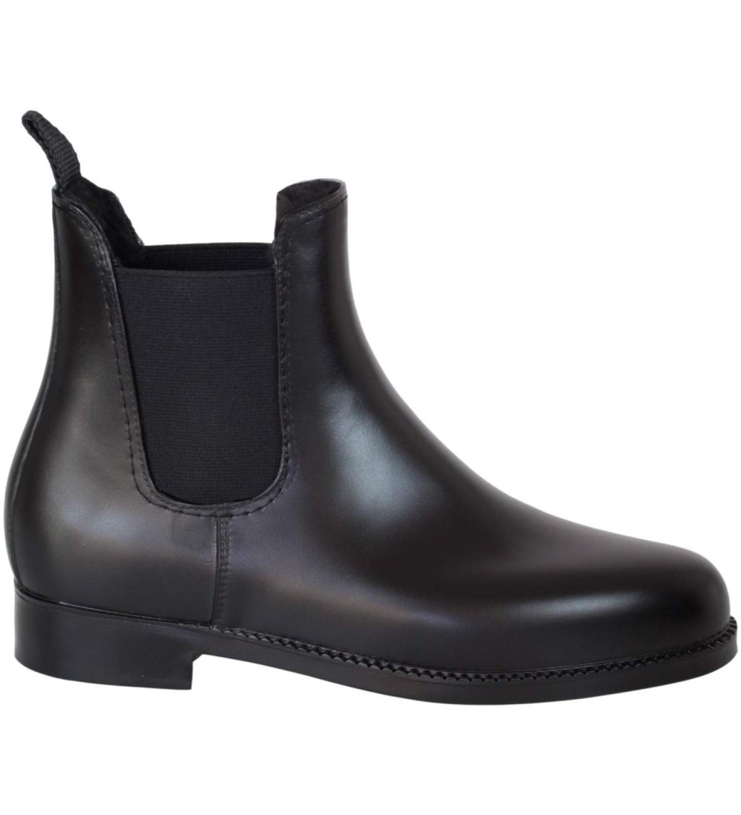 Lazura Jodhpur Winter Equestrian Boetettes - Black Chelsea Ankle Boots for Children Men & Women | Teddy Plush Lining | Size 40 Synthetic Leather Riding Skates - Buy Online on GoSupps.com