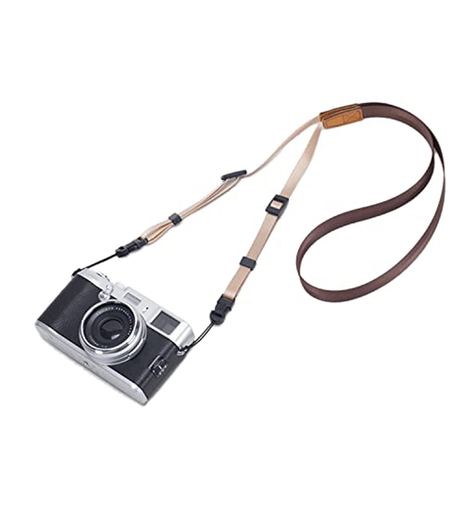 MINI GAGA DOROM Slim Shoulder Sling Neck Strap for DSLR Cameras - Coffee Brown - Buy Online on GoSupps.com