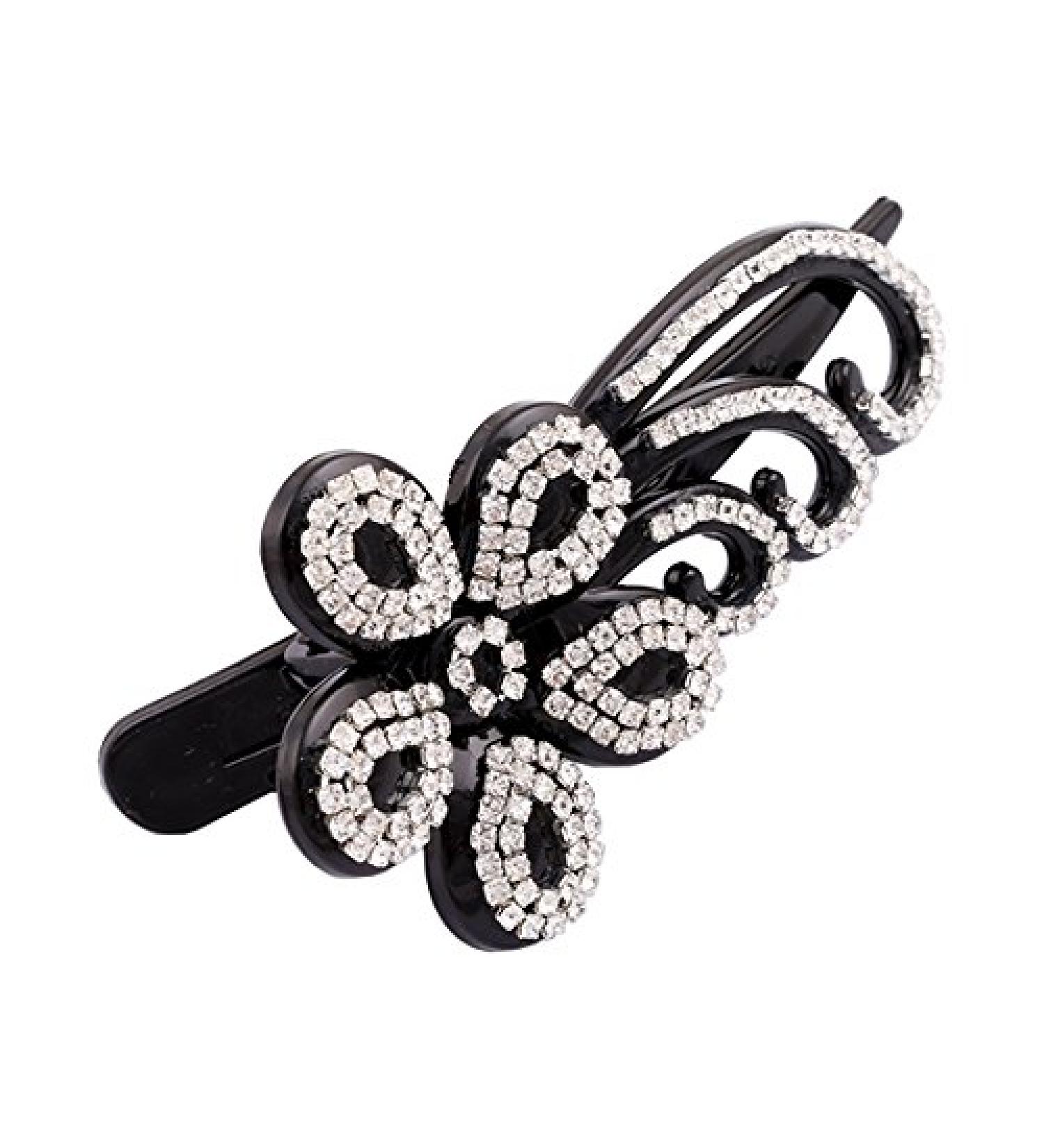 Haarschmuck Haarklammer Haarklemme Haarspange Strass Bl te Klammer Spange Hair