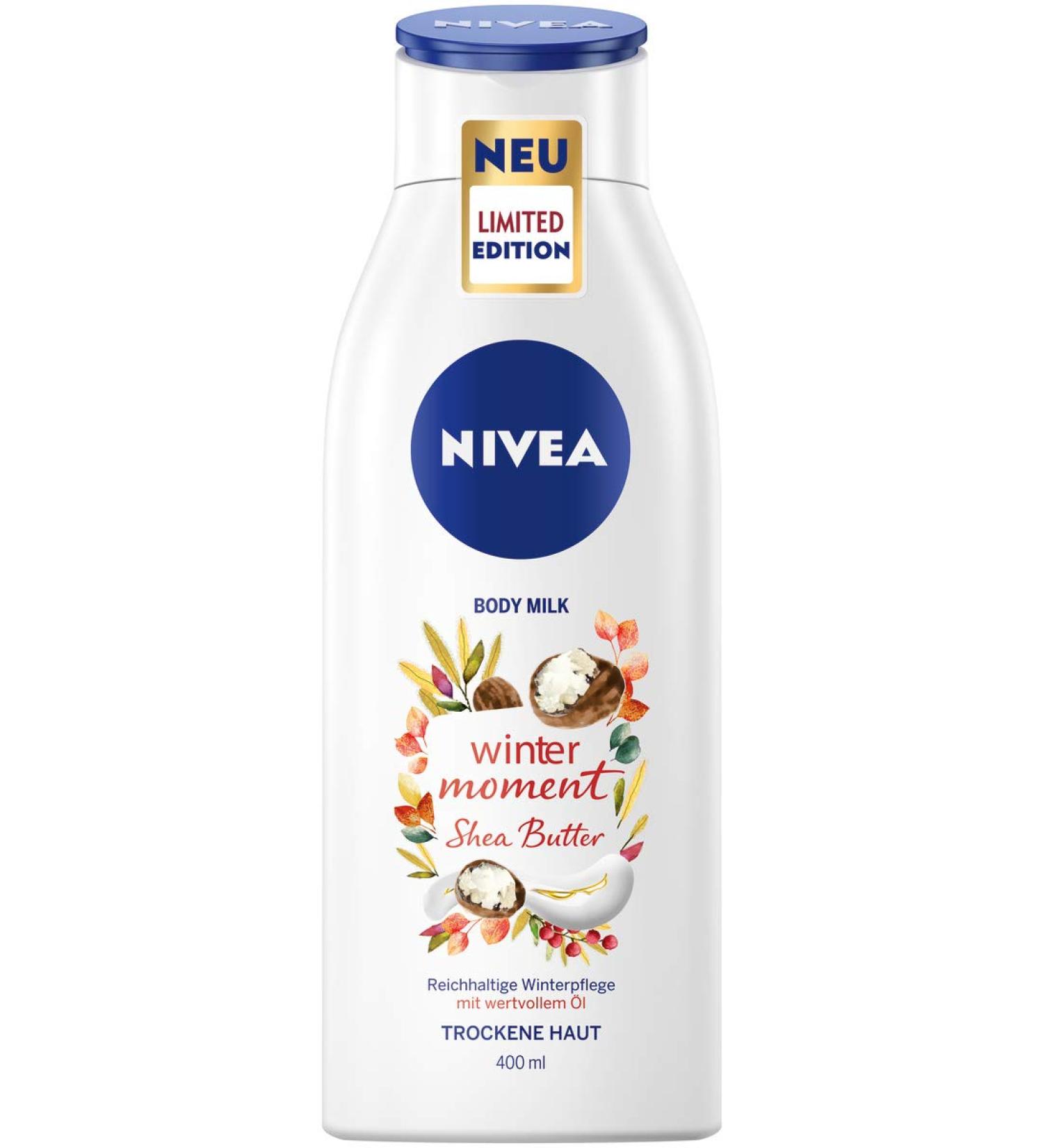 Nivea Winter Moment Body Milk 400ml - Rich Lotion for Dry Skin | 48h Deep Moisture Winter Care - Buy Online on GoSupps.com