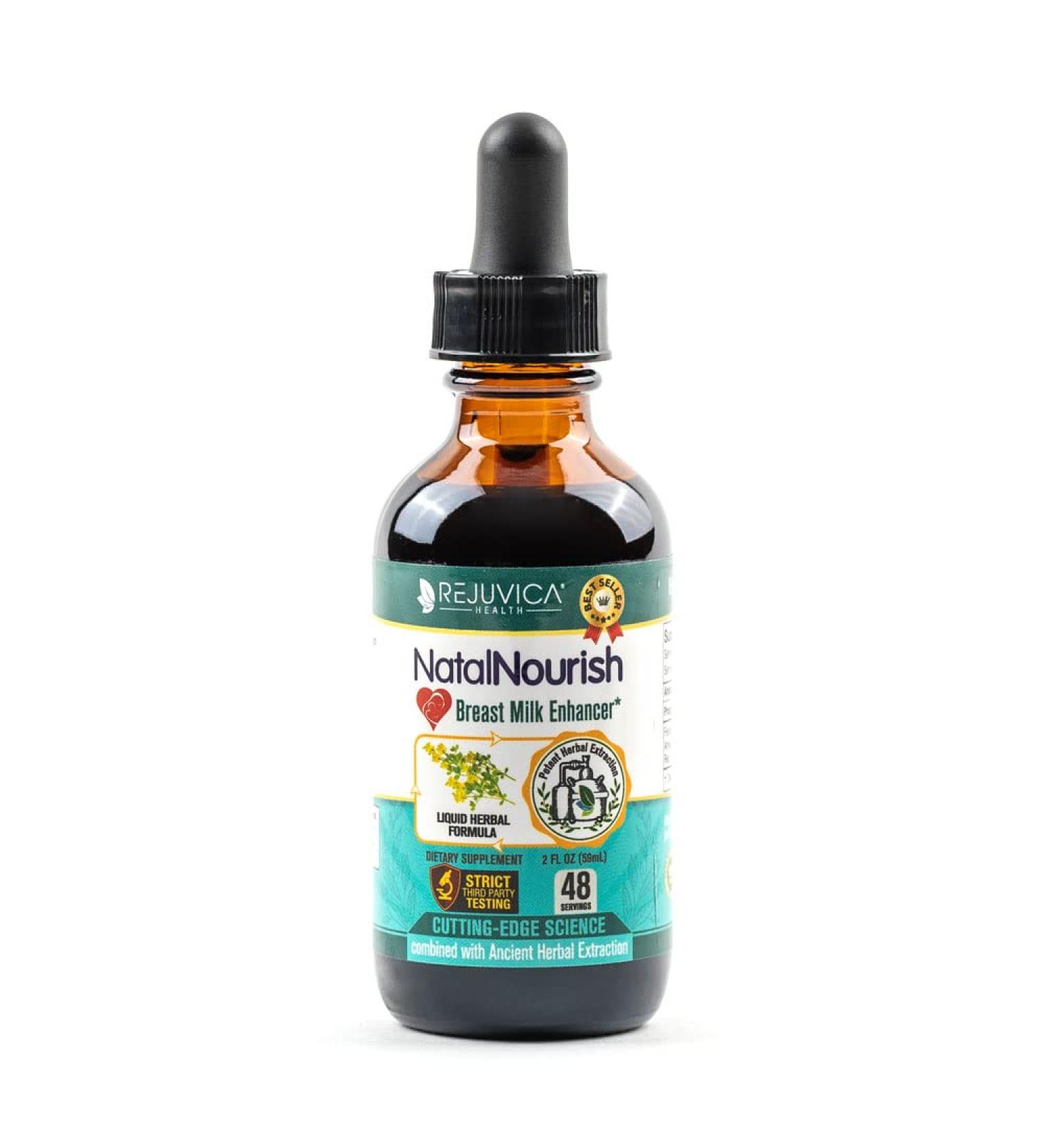 NatalNourish - Advanced Liquid Lactation Support Supplement with Fenugreek, Blessed Thistle, Anise, Fennel & More - 2 Ounce (Pack of 1) - Buy Online on GoSupps.com