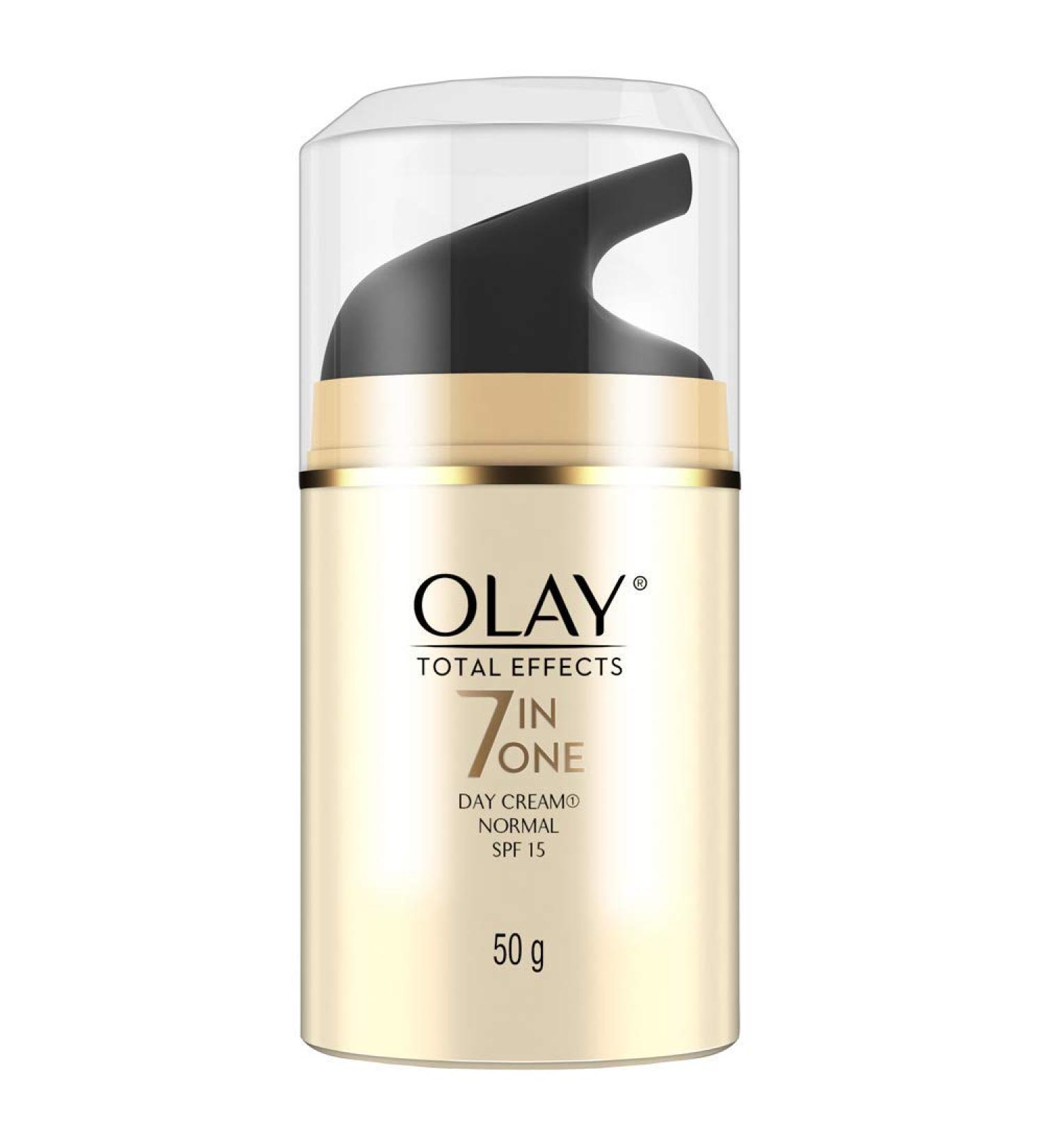 Olay Total Effects Day Cream SPF 15 - Anti-Aging Moisturizer with Niacinamide & Green Tea Extracts for All Skin Types - 50g - Buy Online on GoSupps.com