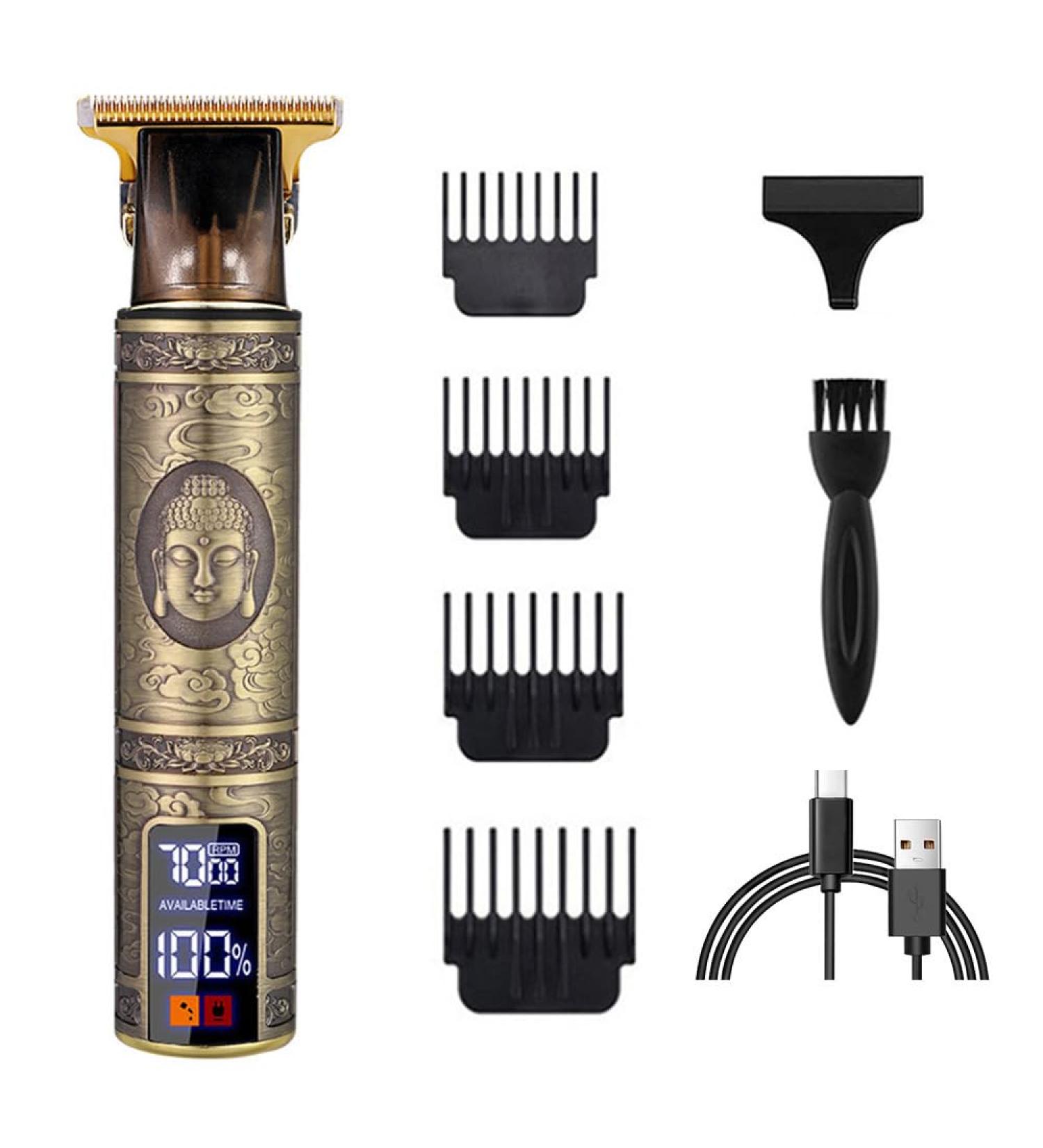 Hair Clippers Electric Beard Trimmer for Men LCD Display Rechargeable 1200mAh Battery Precision Outlining and Smooth Clipping Ideal Gifts for Men - Buy Online on GoSupps.com