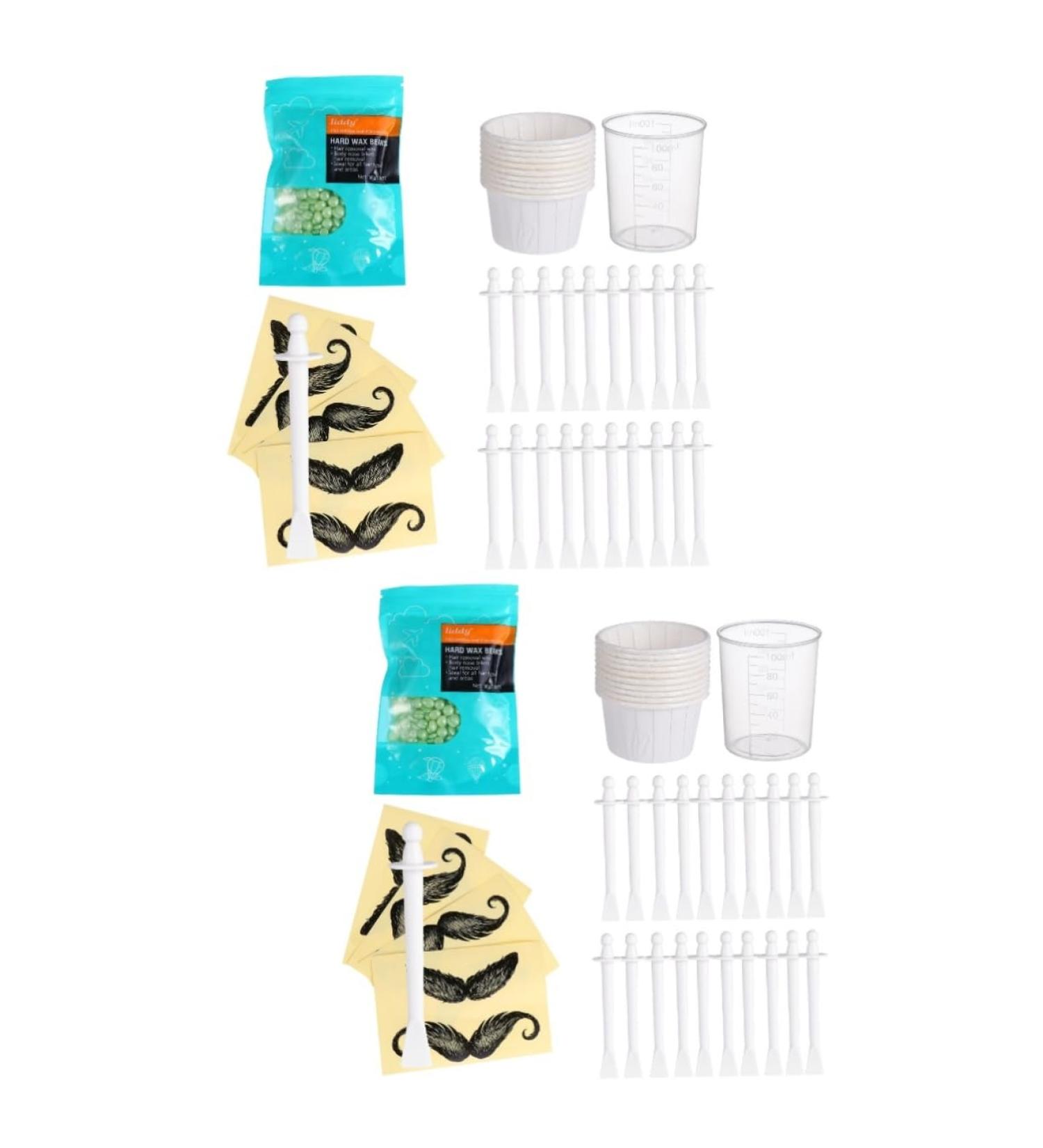Minkissy Nasal Hair Rod Set - 2 Multi-Purpose Spatulas for Waxing & Eyebrow Grooming | International Shipping - Buy Online on GoSupps.com