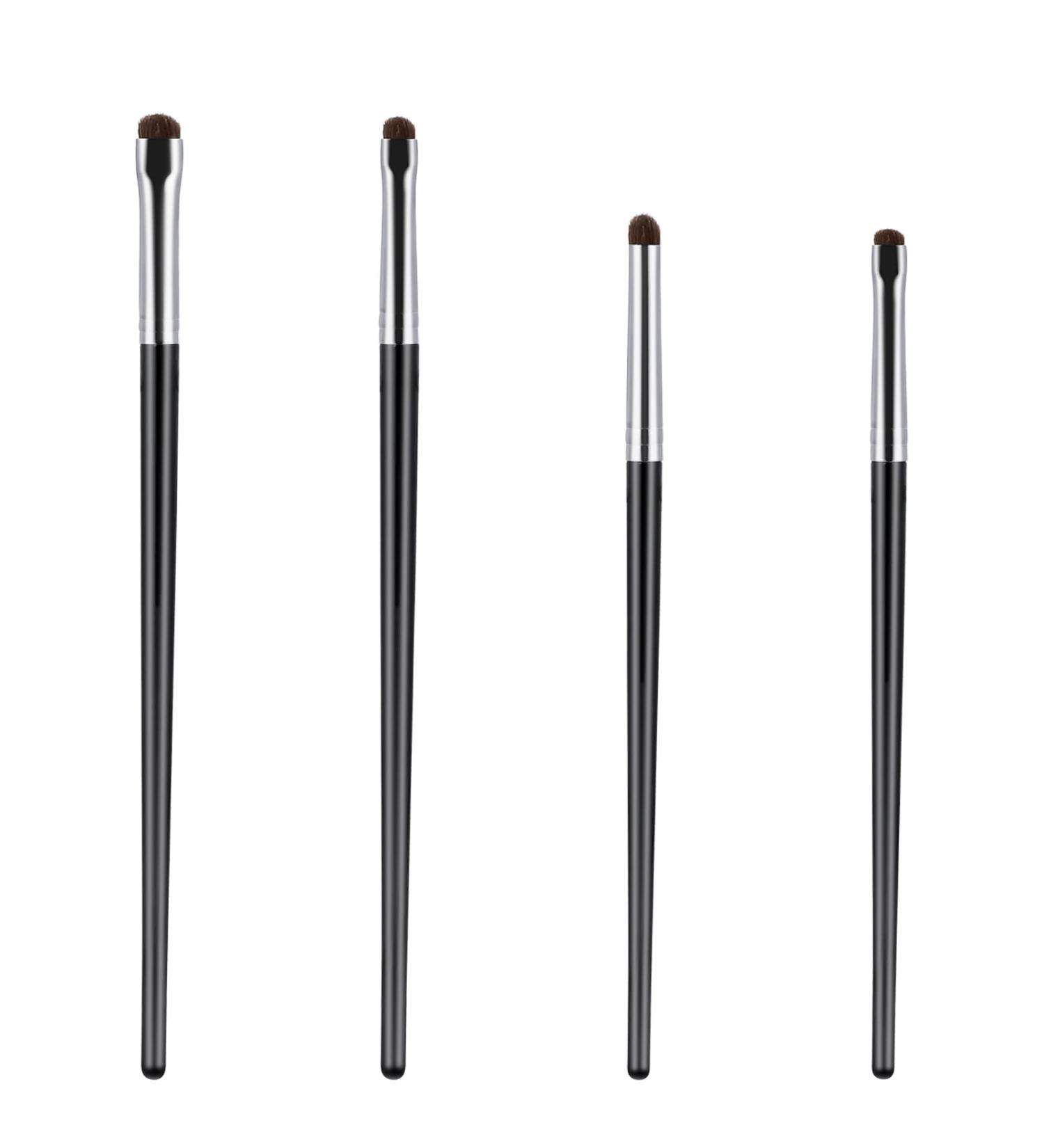 4-Piece Eyeshadow Brush Set - Mini Eyeliner & Smudge Brushes for Precise Makeup Application | Perfect for Gel Cream and Powder - Buy Online on GoSupps.com