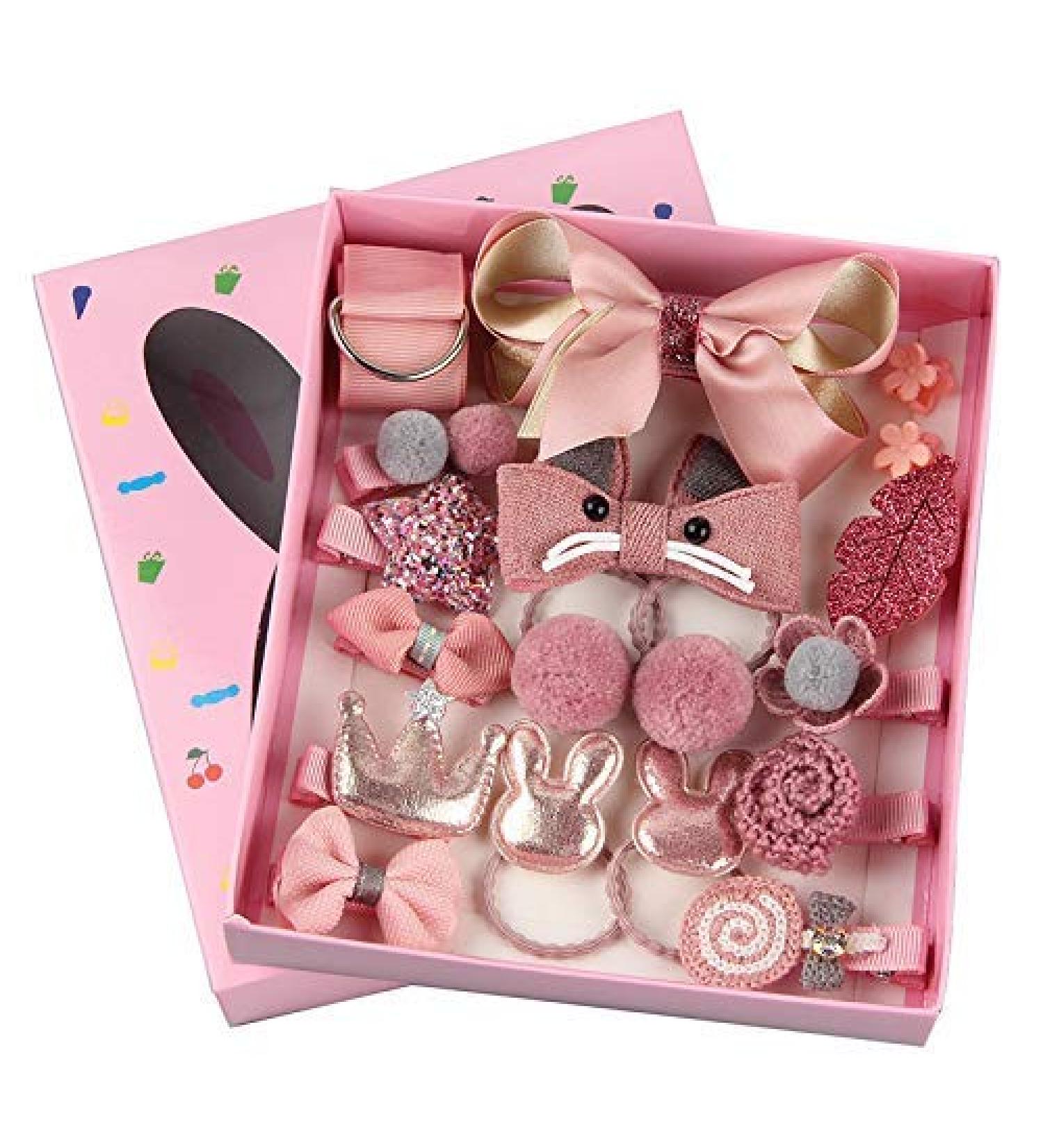 Buy Karlor 18-Piece Girls Hair Clips Set - Star Crown & Flower Hairpins for Toddlers | Perfect Gift for Baby Girls - Buy Online on GoSupps.com