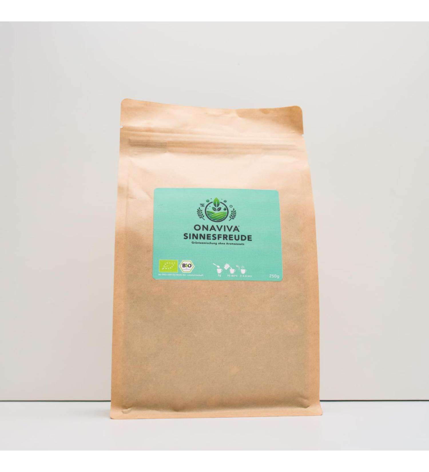  Onaviva Onaviva Organic Sensual Tea - Loose leaf tea blend with mat turmeric moringa and lemon - 250g - Buy Online on GoSupps.com