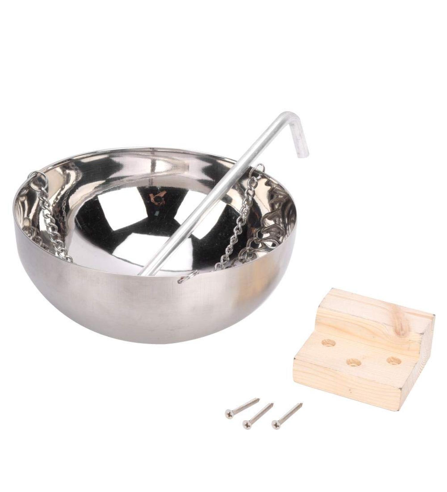 Fdit 20cm Stainless Steel Sauna Aromatherapy Bowl - Essential Oil Holder & Room Accessories for Ultimate Sauna Experience - Buy Online on GoSupps.com