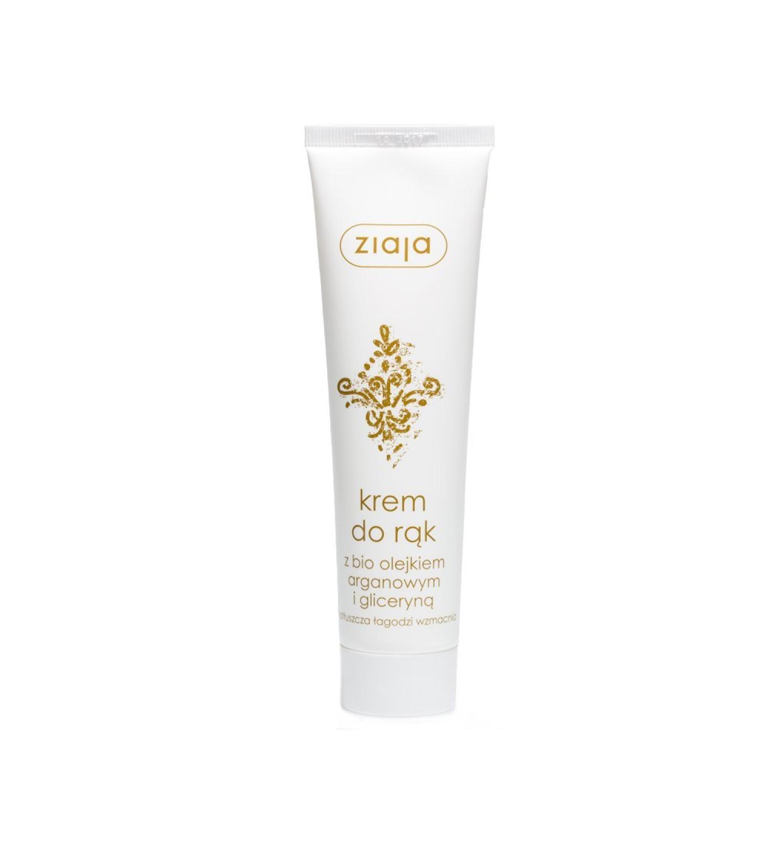 Hand cream with organic argan oil for dry and irritated skin 80ml by Ziaja