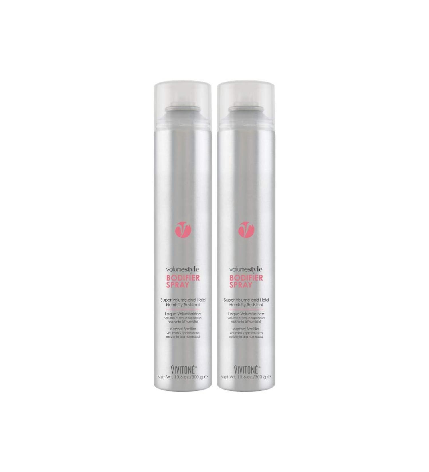 Vivitone Bodifier Volumizing Hair Spray (2 pack) Strong hold Flake free Fast drying Fullness Shine High Humidity Resistance with UV Protection 10.6 Fl Oz (Pack of 2)