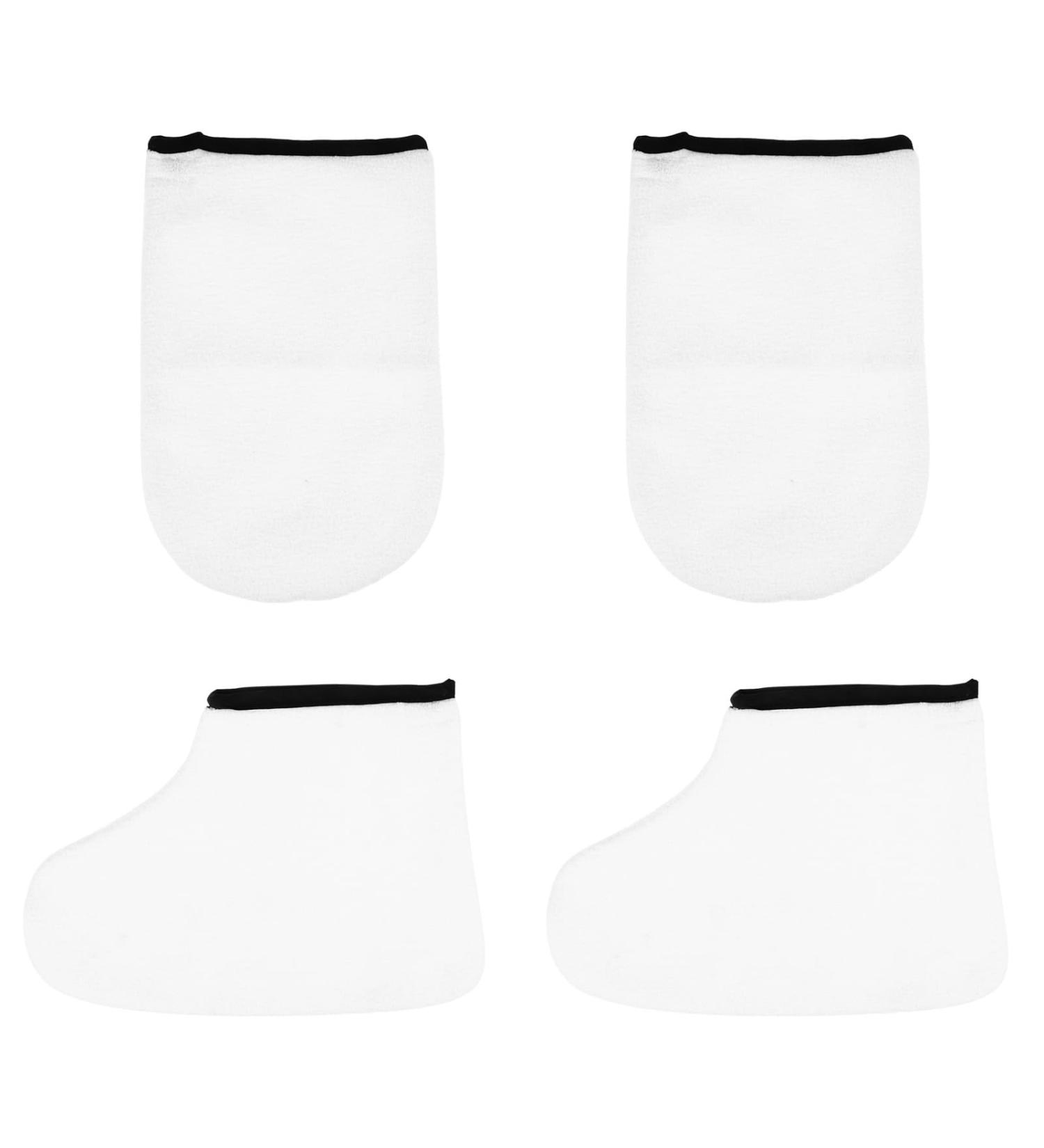 SEWACC Moufles Hydratants et Chaussettes Bain de Paraffine 2 Paires Taille Unique Soin Exfoliant pour Mains et Pieds Usage Spa et P dicure - Buy Online on GoSupps.com