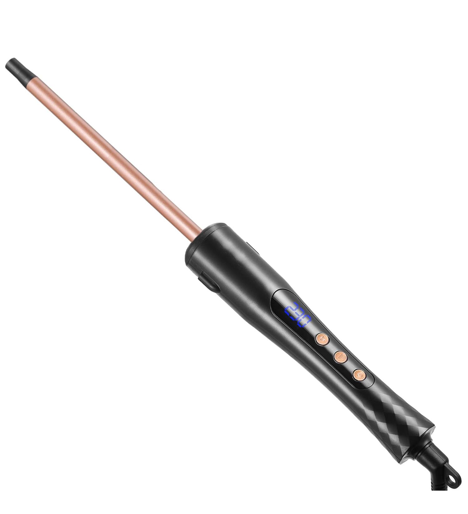 Shop Haglater Mini Lockenstab 9mm - Fast Heating Ceramic Curling Iron for Small Curls | Adjustable 80-230 | Includes Glove | International Shipping Available - Buy Online on GoSupps.com