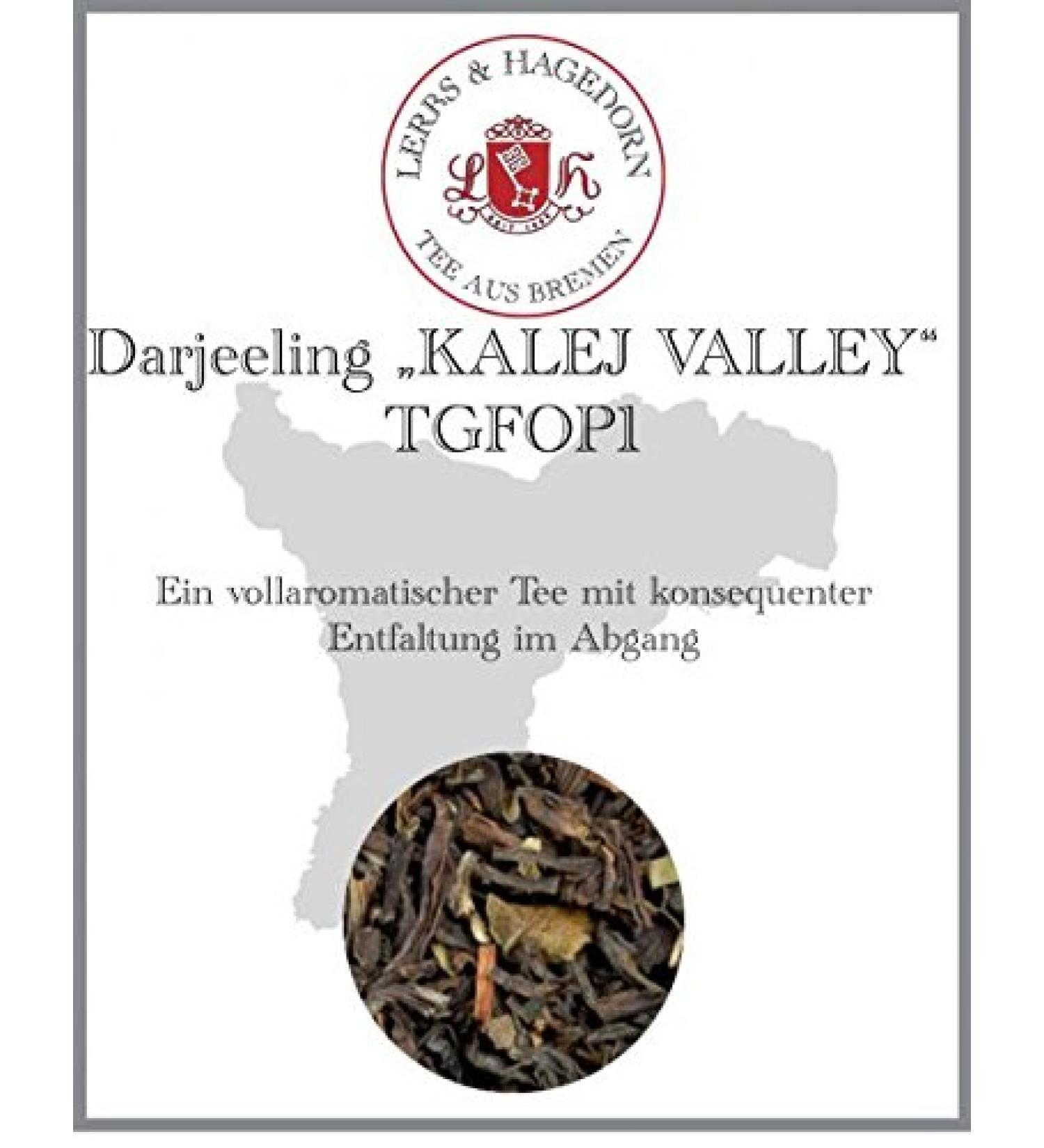 Lerbs & Hagedorn Darjeeling Second Flush TGFOP1 type Kalej Valley flowers soft long lasting approx 2 kg 162 liters - Buy Online on GoSupps.com