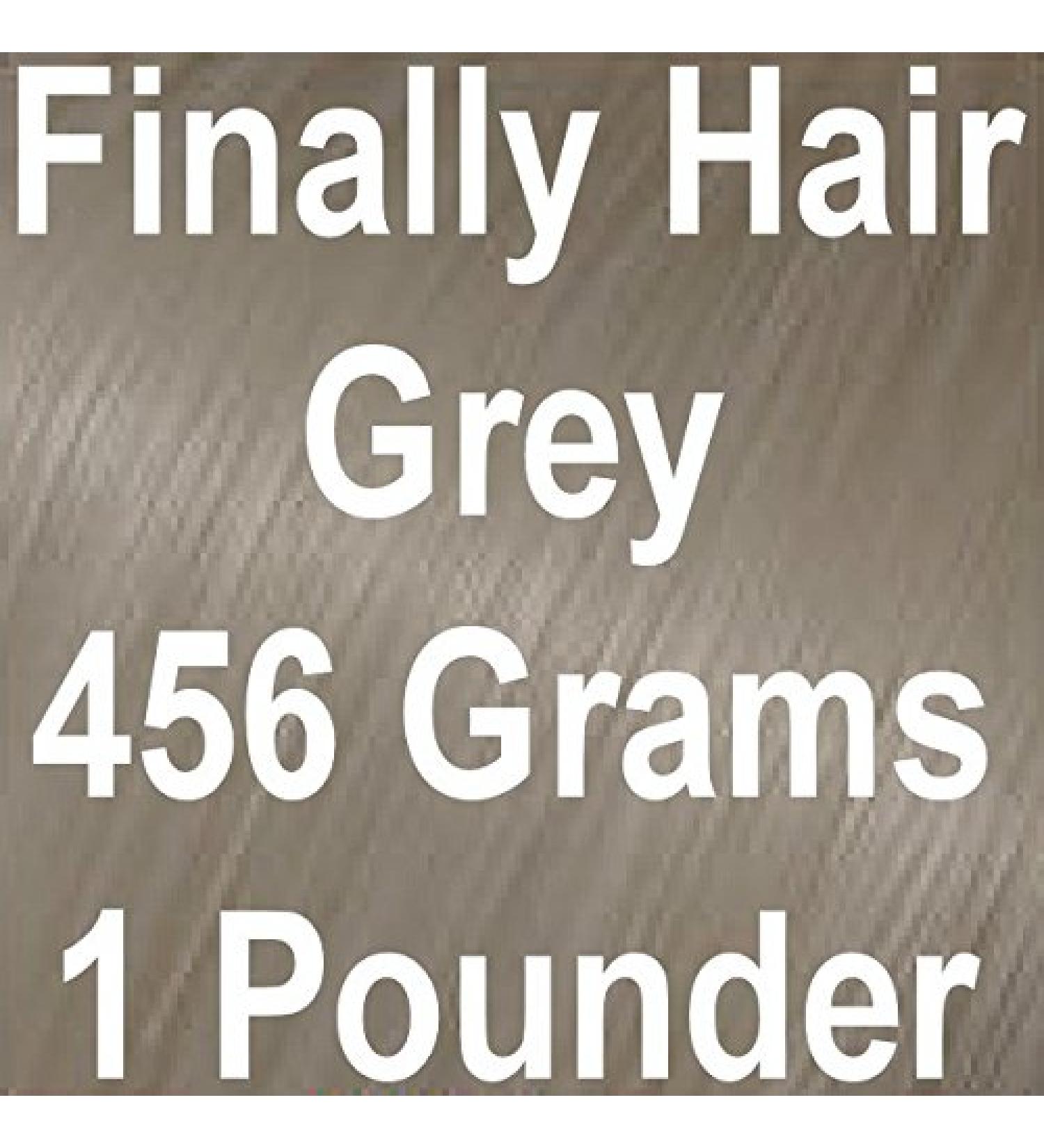 GREY GRAY Finally Hair Hair Fiber Refill 456 Grams Full Pounder For Hair Loss Concealing by Finally Hair