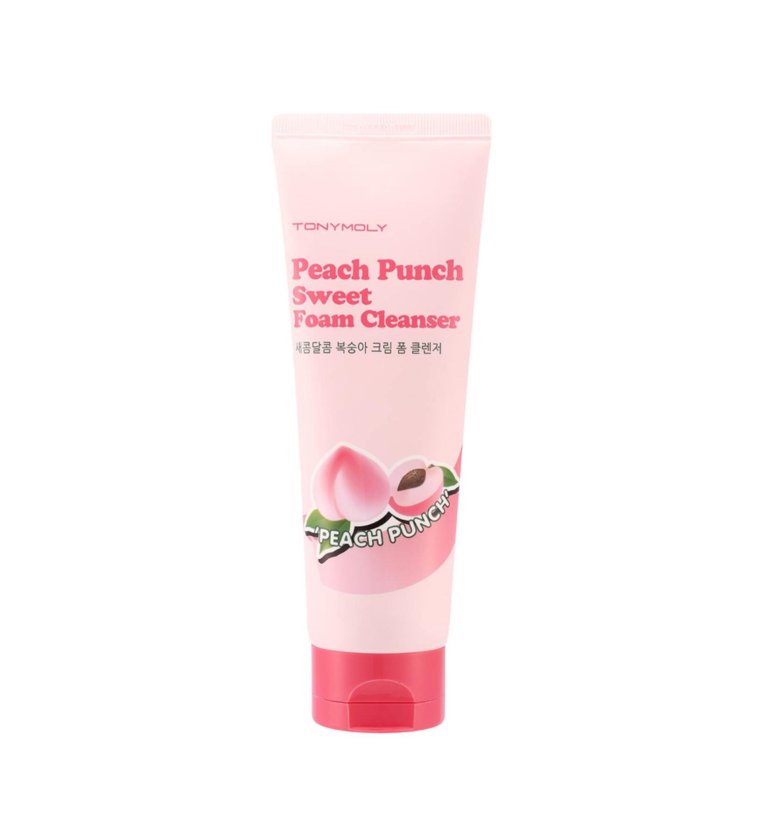 TONYMOLY Peach Punch Sweet Foam Cleanser 5 Fl Oz - Gentle Cleansing for Fresh & Radiant Skin - Buy Online on GoSupps.com