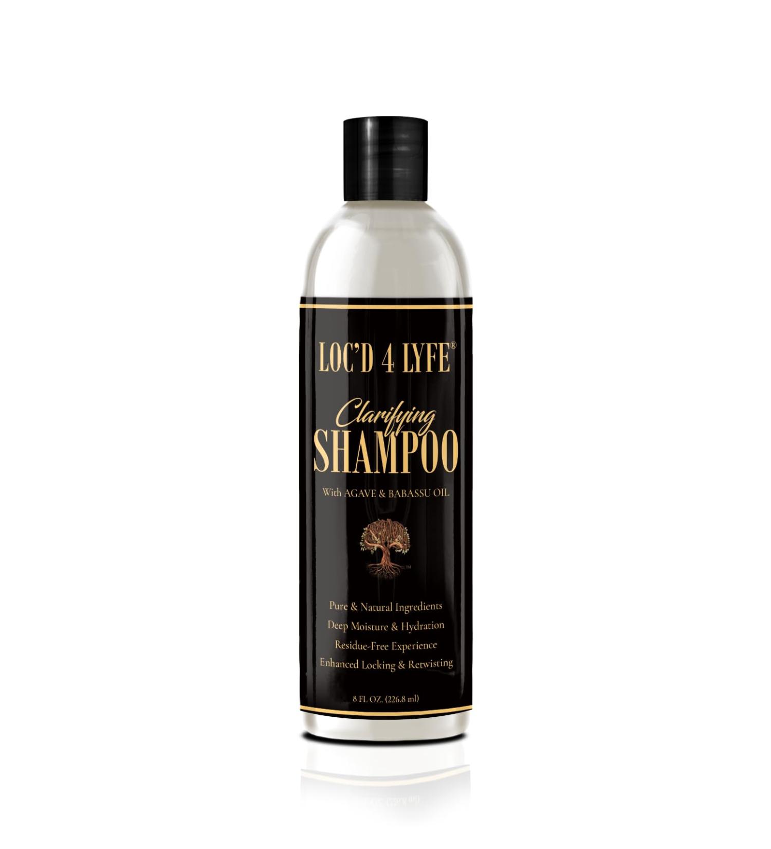 Gold Banner Beauty LOC D 4 LYFE Clarifying Shampoo 8oz - Organic Agave & Babassu Oil for Scalp Health Detoxifies & Strengthens Hair Follicles Revives Dull Hair - International Shipping Available - Buy Online on GoSupps.com