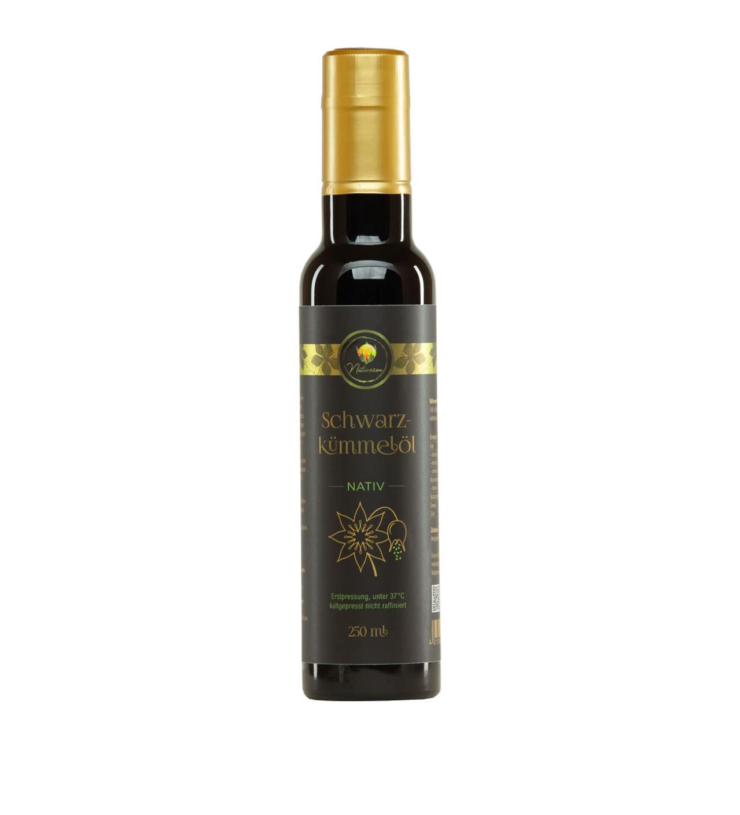 Naturezon Bio Schwarzk mmel l 250ml - Freshly Pressed Cold-Pressed Black Seed Oil | Pre-Order Now! - Buy Online on GoSupps.com