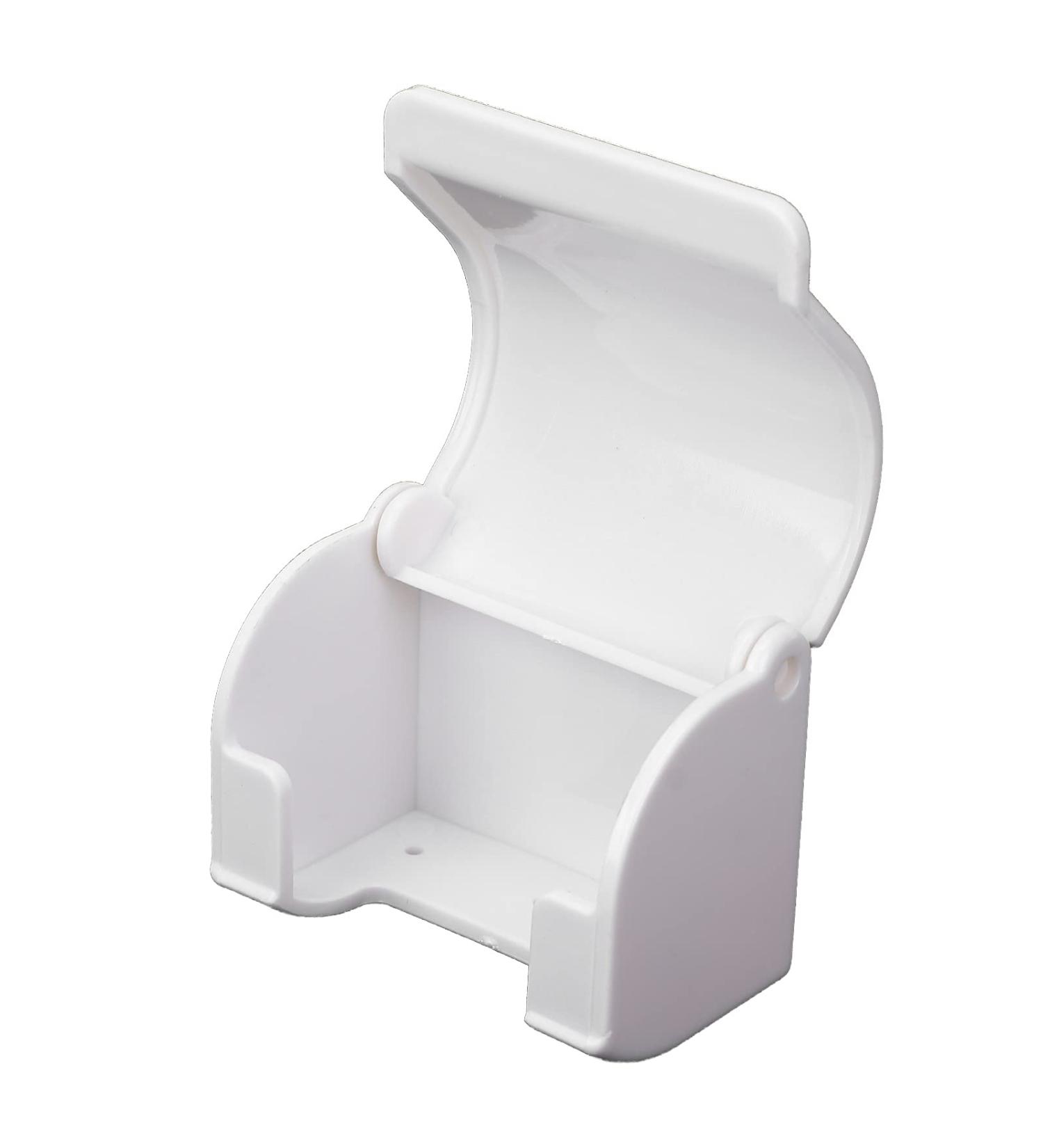 Self-Adhesive Plastic Razor Holder with Cover | Double-Sided Shower & Kitchen Hanger | Best Bathroom Organization - Buy Online on GoSupps.com